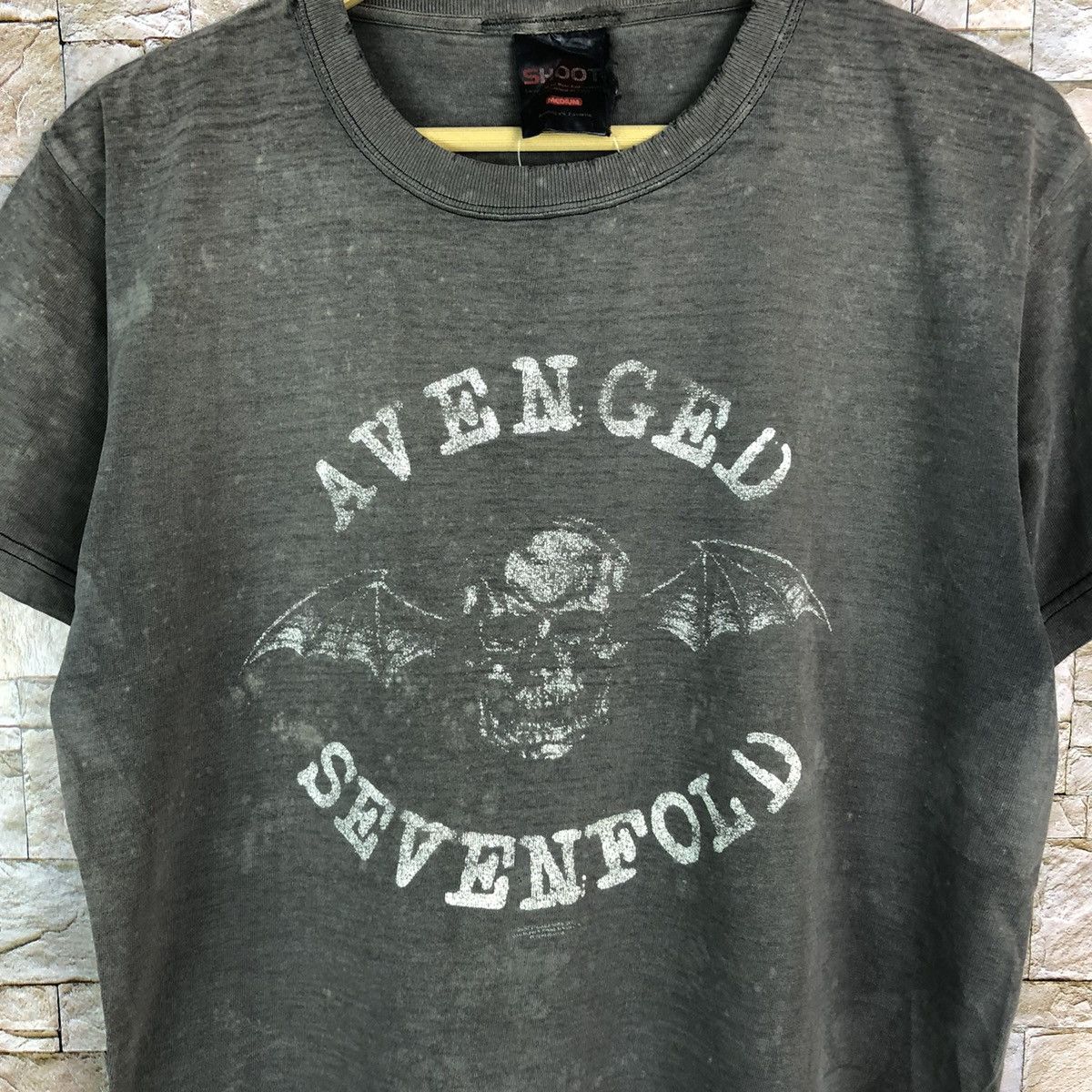 Band Tees × Vintage Avenged Sevenfold heavy metal band Grey T-Shirt #A571 Size US M / EU 48-50 / 2 - 5 Thumbnail