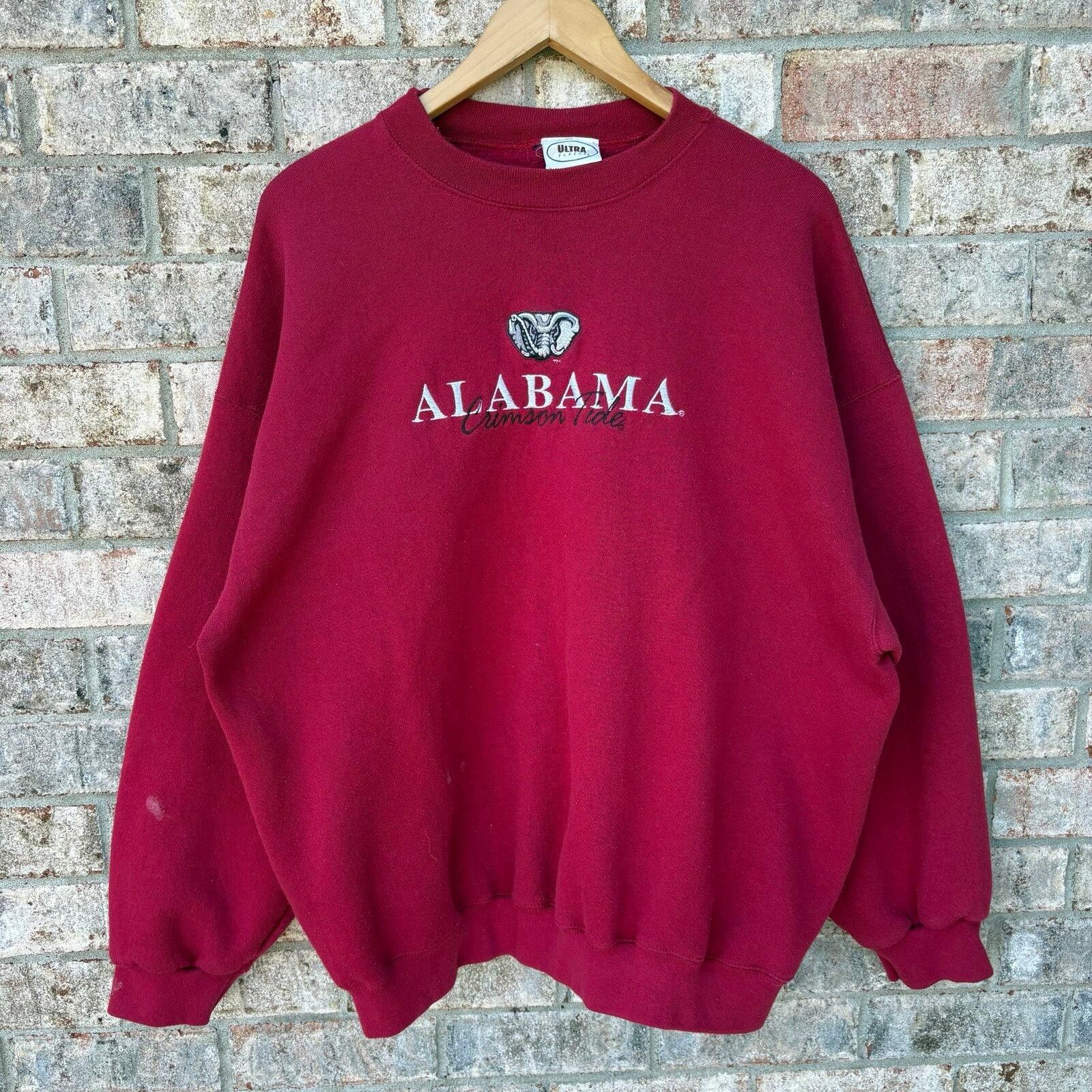 Russell Athletic Vintage 90s Alabama Crimson Tide sweatshirt Size US XL / EU 56 / 4 - 8 Thumbnail