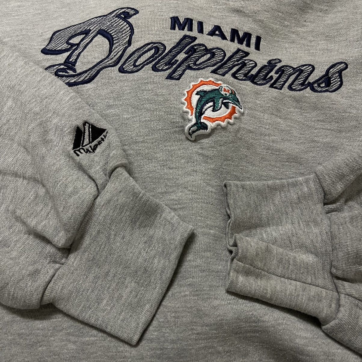 NFL Vintage 90s Miami Dolphins NFL Sweatshirt Pullover Size US XXL / EU 58 / 5 - 3 Thumbnail