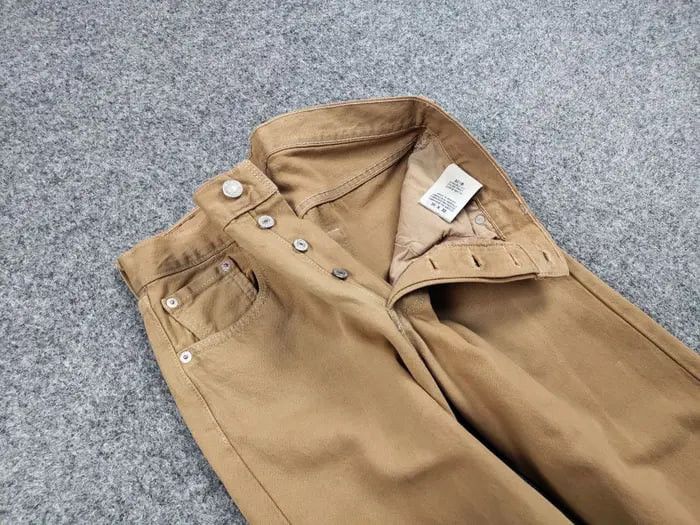 Levi's Vintage 90's Levi’s 501 Beige Faded Denim Jeans Pants Size US 30 / EU 46 - 12 Thumbnail