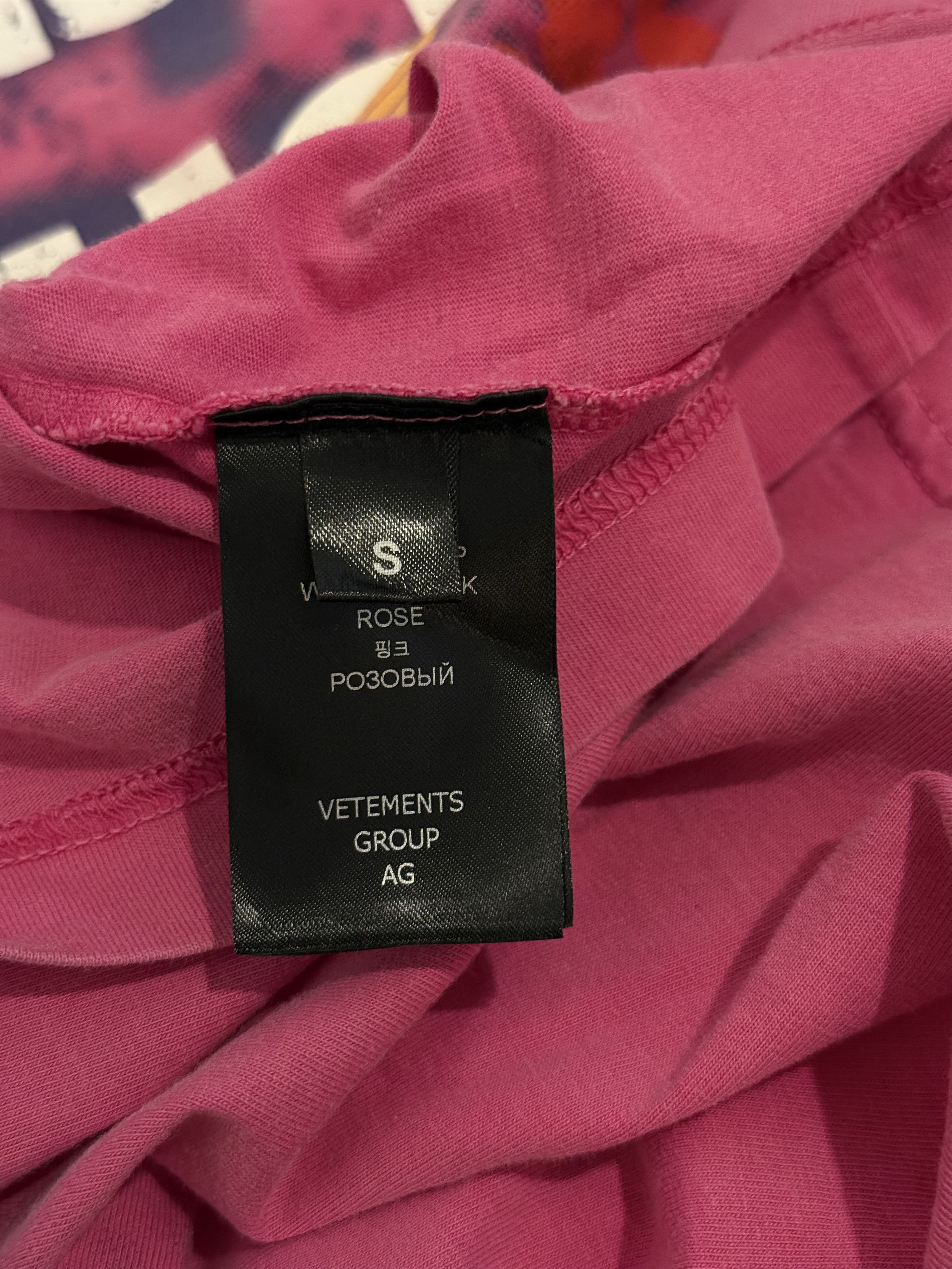 Vetements Vetements I Got Lucky Tee - Pink Size US S / EU 44-46 / 1 - 8 Thumbnail