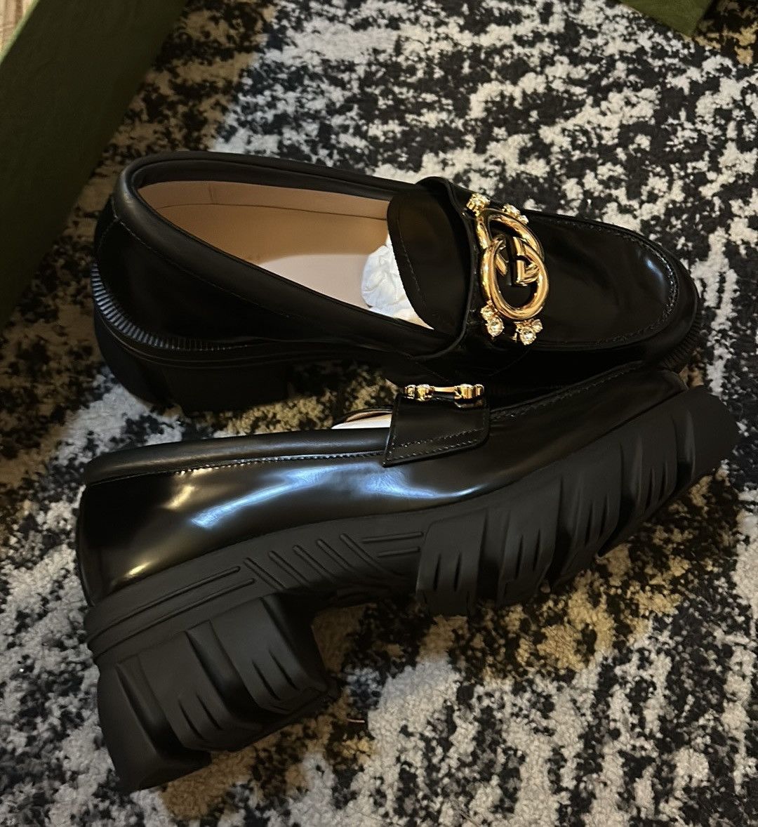 Gucci Gucci Lug Sole Interlocking G Loafer Size 41 Size US 11 / IT 41 - 4 Thumbnail