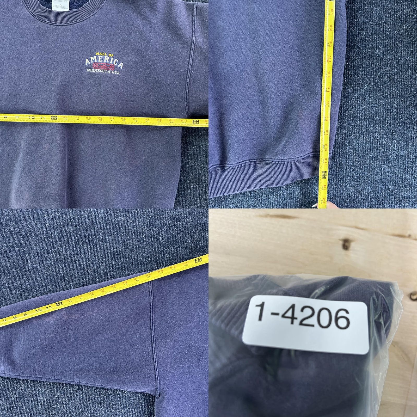 Gildan Vintage 90s Mall Of America Sweatshirt Mens XL Blue Fleece Crewneck Pullover USA Size US XL / EU 56 / 4 - 8 Thumbnail