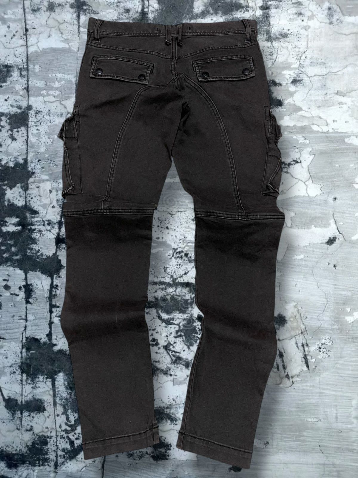 Japanese Brand Vintage 90s Japan Designer Tete Homme Skinny Tactical Cargo Size US 30 / EU 46 - 9 Thumbnail