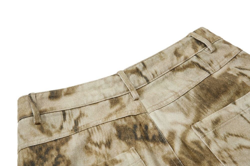 Vintage Men's retro trend street tie-dye camouflage casual trousers Size US 32 / EU 48 - 5 Thumbnail