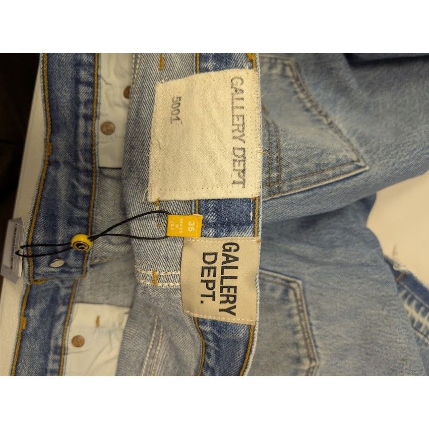Gallery Dept. o1rshd1 Levi's 501 Reconstructed Denim Jeans in Indigo Blue Size US 35 - 18 Thumbnail