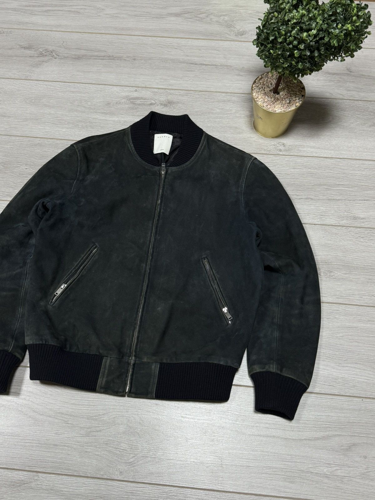 Sandro Sandro leather bomber jacket zip vintage Size US L / EU 52-54 / 3 - 3 Thumbnail