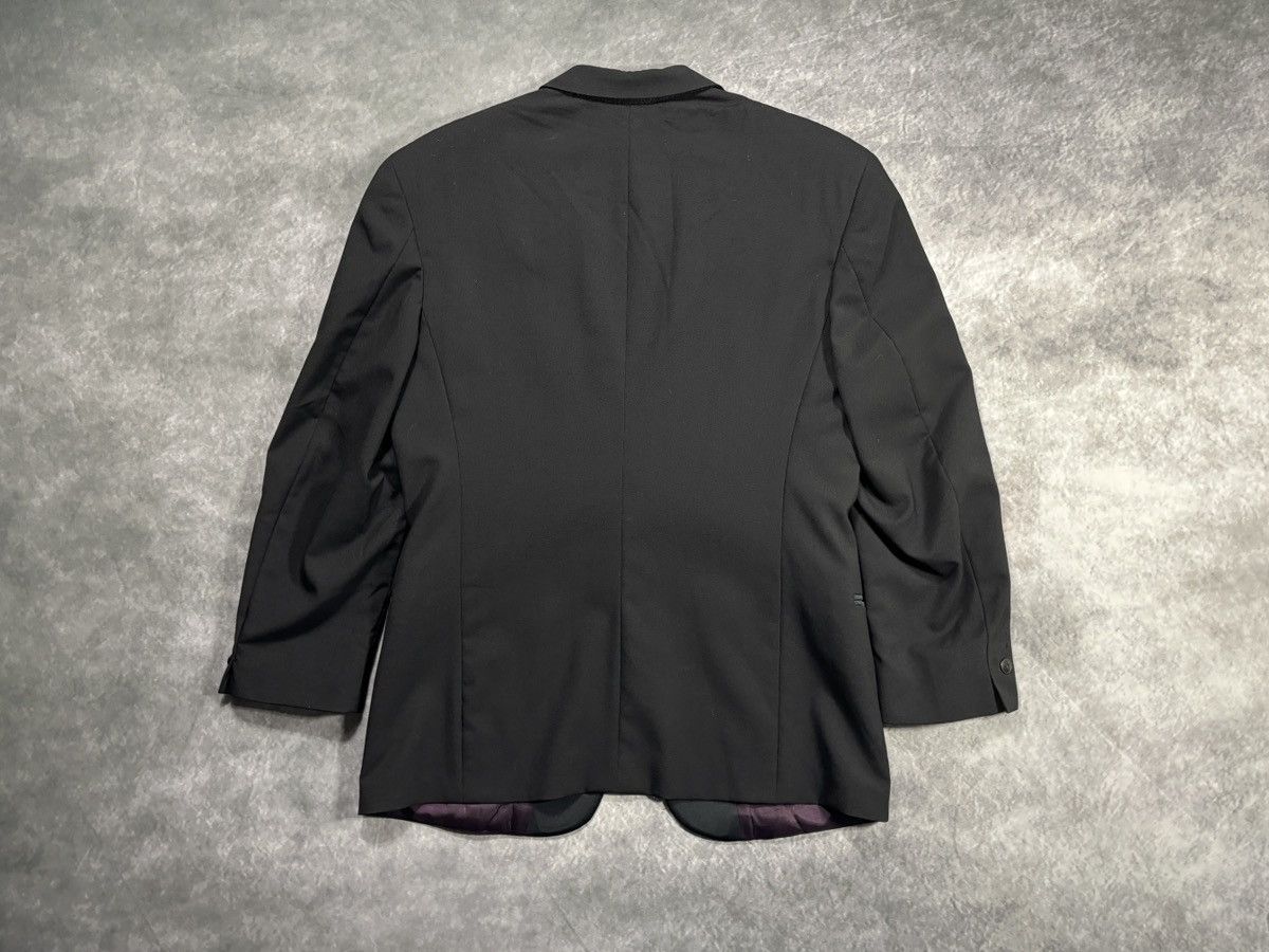 Givenchy Vintage Givenchy Monsieur Suit Jacket 80s Wool Blazer Tuxedo Size 40S - 12 Thumbnail