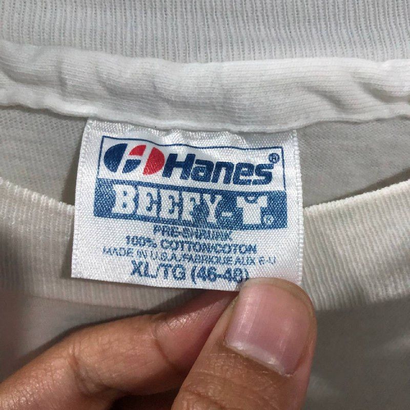 Hanes Vintage "Hanes" Smell The Flowers While You Can Men T-Shirt Size US XL / EU 56 / 4 - 7 Thumbnail