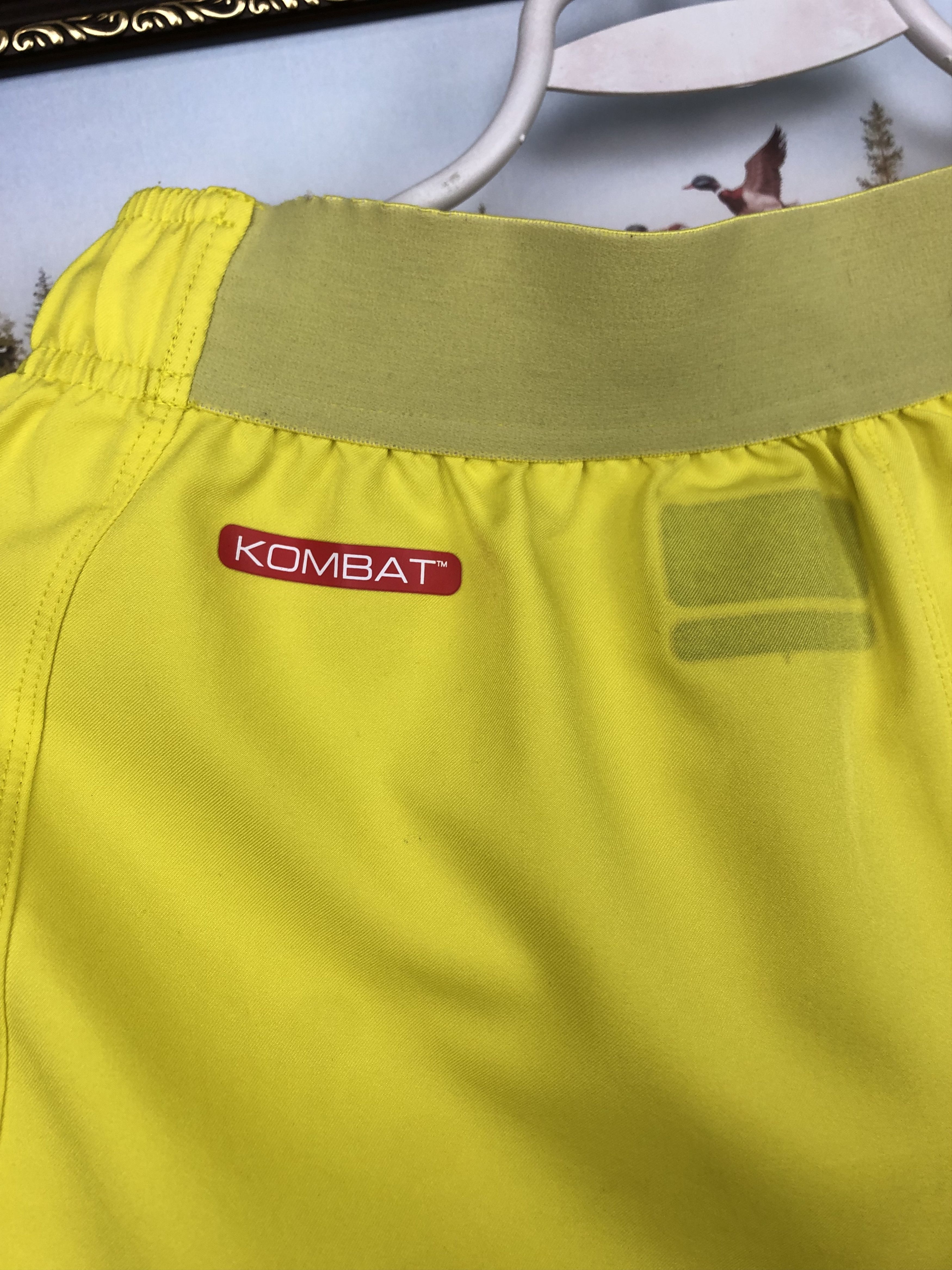 Kappa Napoli Football Shorts Yellow Athletic Mens Soccer Track Size US 32 / EU 48 - 11 Thumbnail