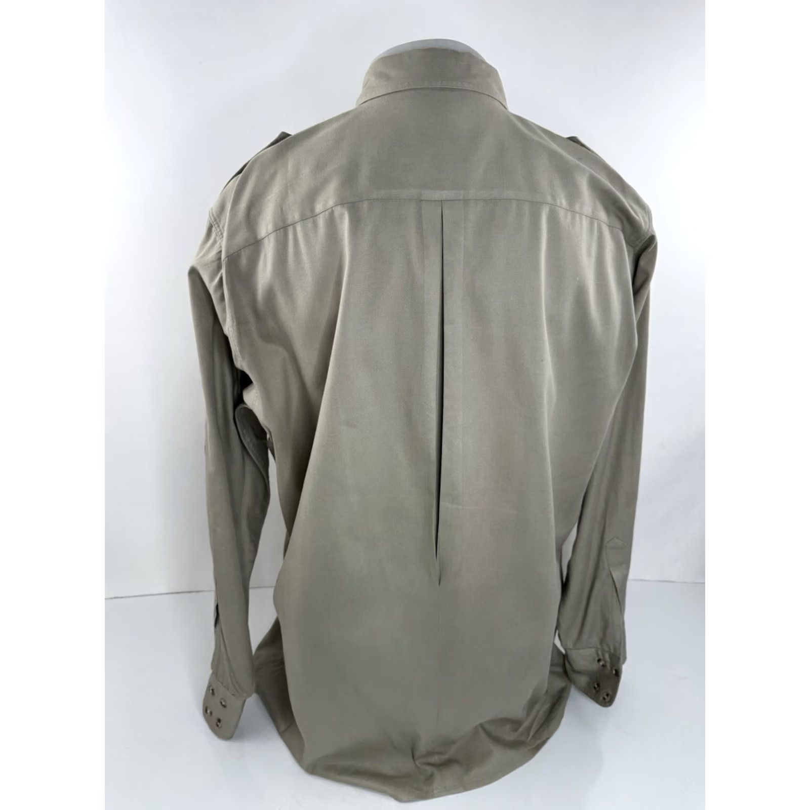 Abercrombie & Fitch Abercrombie & Fitch - Hong Kong Vintage XL Safari Bush Field Shirt - Button-Up - Long Sleeve - Tan - Men - XL - 1970s/80s Size US XL / EU 56 / 4 - 4 Thumbnail