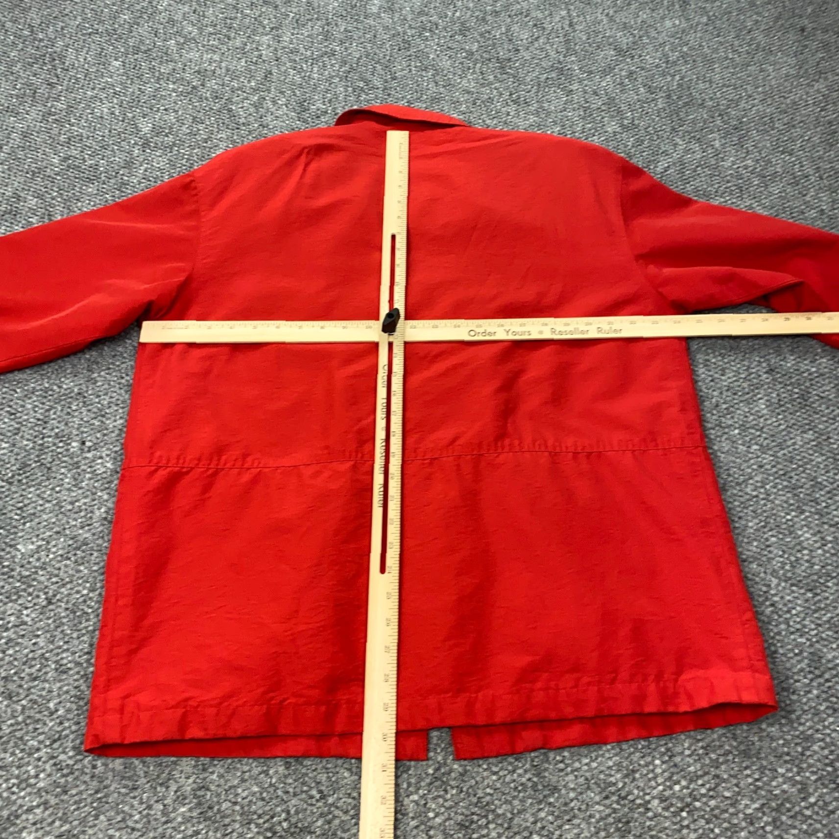 Talbots Talbots Windbreaker Jacket Womens Small Red Shoulder Pads Full Zip Lined Size S / US 4 / IT 40 - 6 Thumbnail