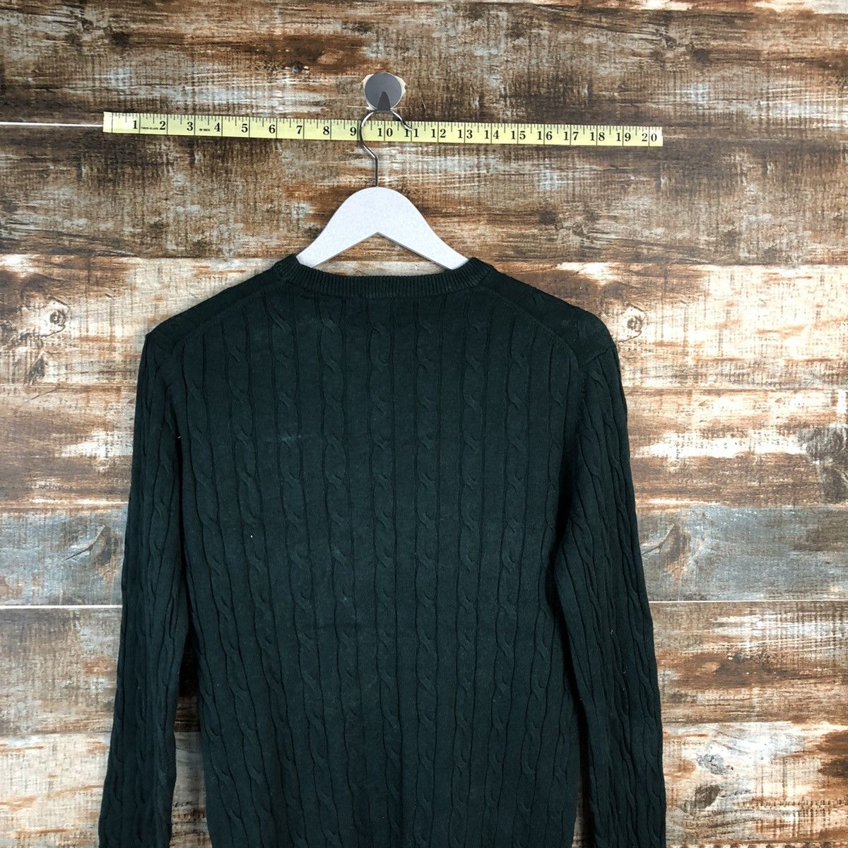 Homespun Knitwear × Japanese Brand Uniqlo japan Green cable Knitwear #A2181 Size M / US 6-8 / IT 42-44 - 13 Thumbnail