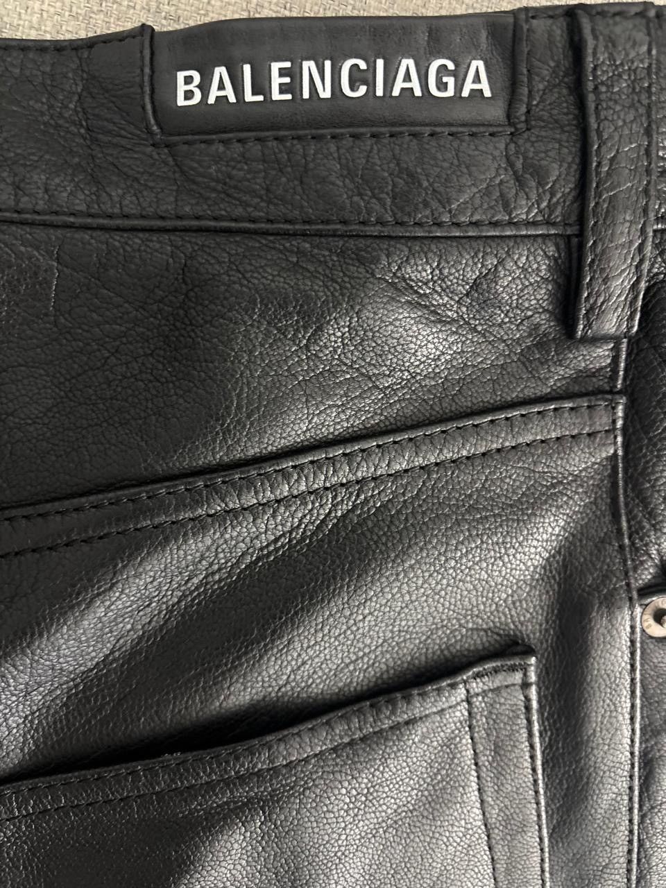 Balenciaga Balenciaga Baggy Leather Pants Size US 30 / EU 46 - 4 Thumbnail