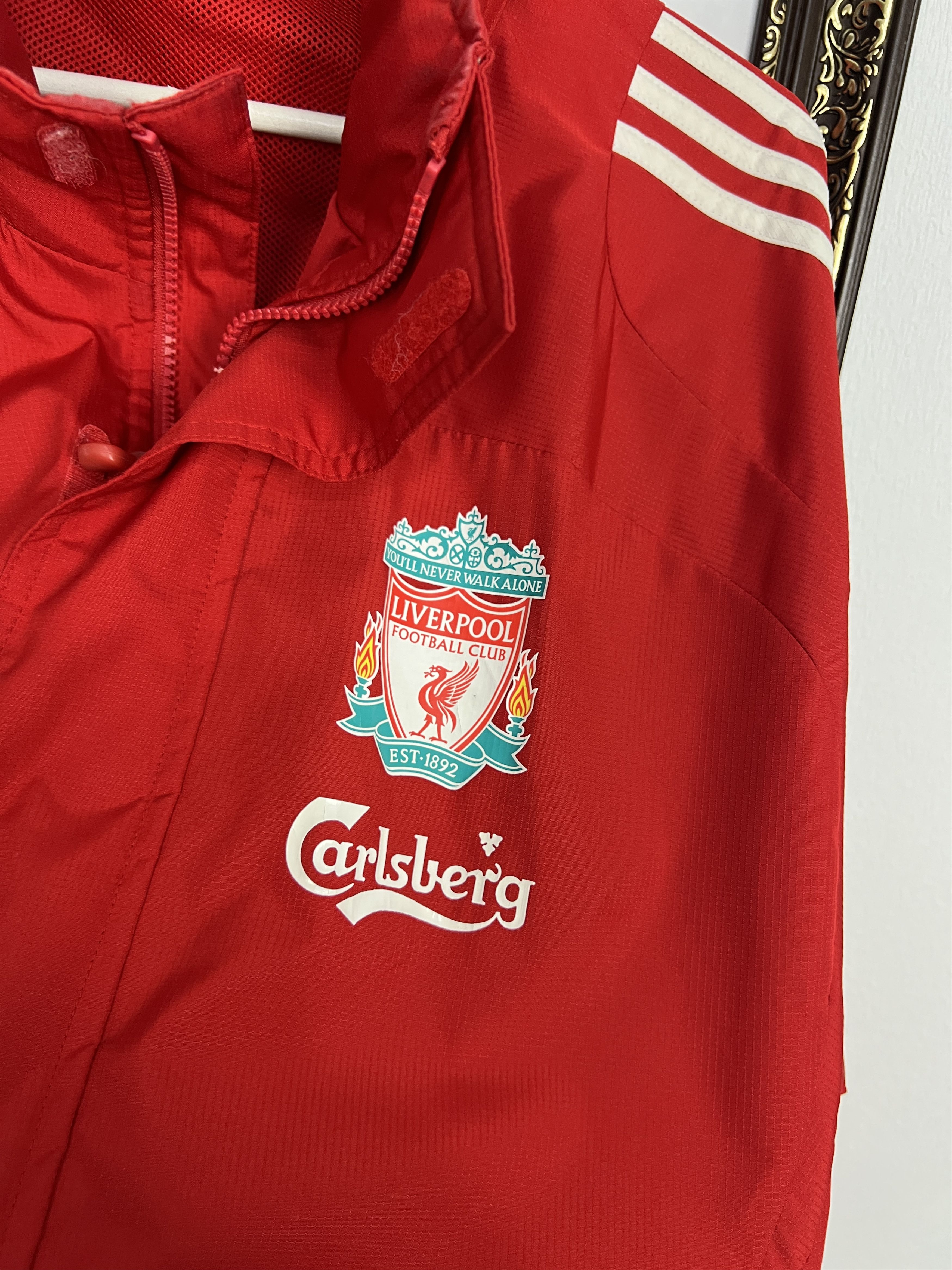 Adidas Vintage Adidas Liverpool Football Jacket Soccer Track Top Size US S / EU 44-46 / 1 - 3 Thumbnail