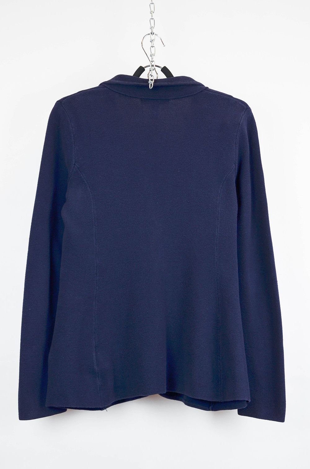 Lauren Ralph Lauren × Vintage Ralph Lauren Women’s Navy Blue Knit Blazer Embroidered - M Size M / US 6-8 / IT 42-44 - 8 Thumbnail