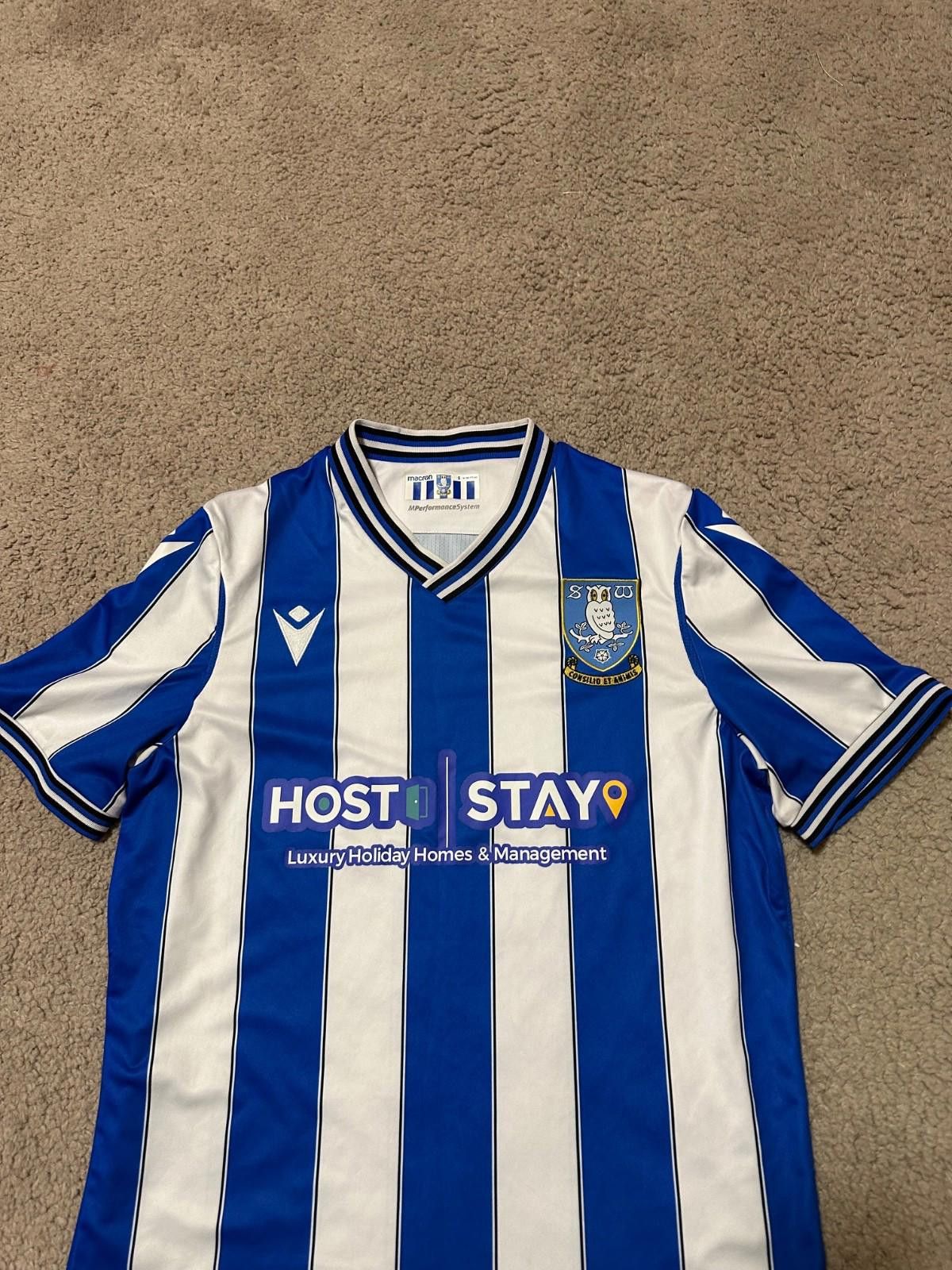 Macron SHEFFIELD WEDNESDAY 2022/2023 FOOTBALL SHIRT JERSEY MACRON Size US S / EU 44-46 / 1 - 3 Thumbnail