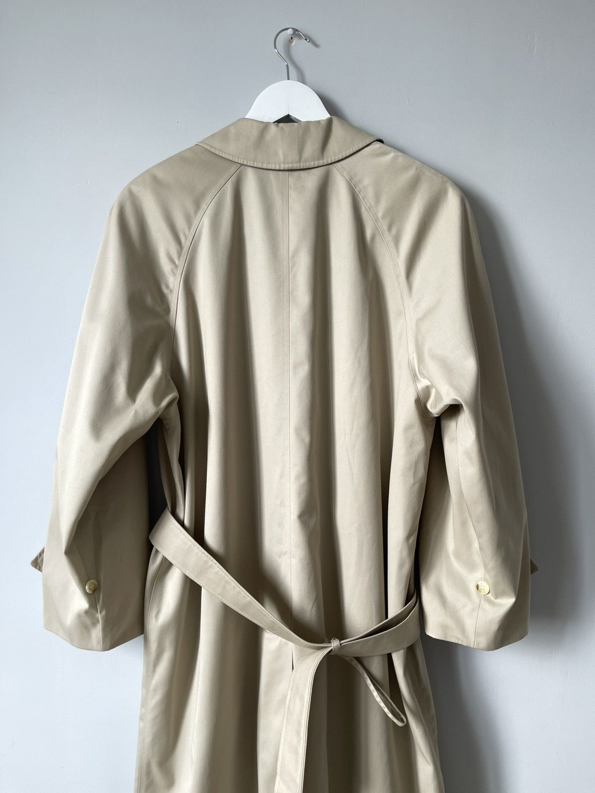 Burberry Vintage 90's Burberry Nova Check Belted Beige Trench Coat Size L / US 10 / IT 46 - 10 Thumbnail