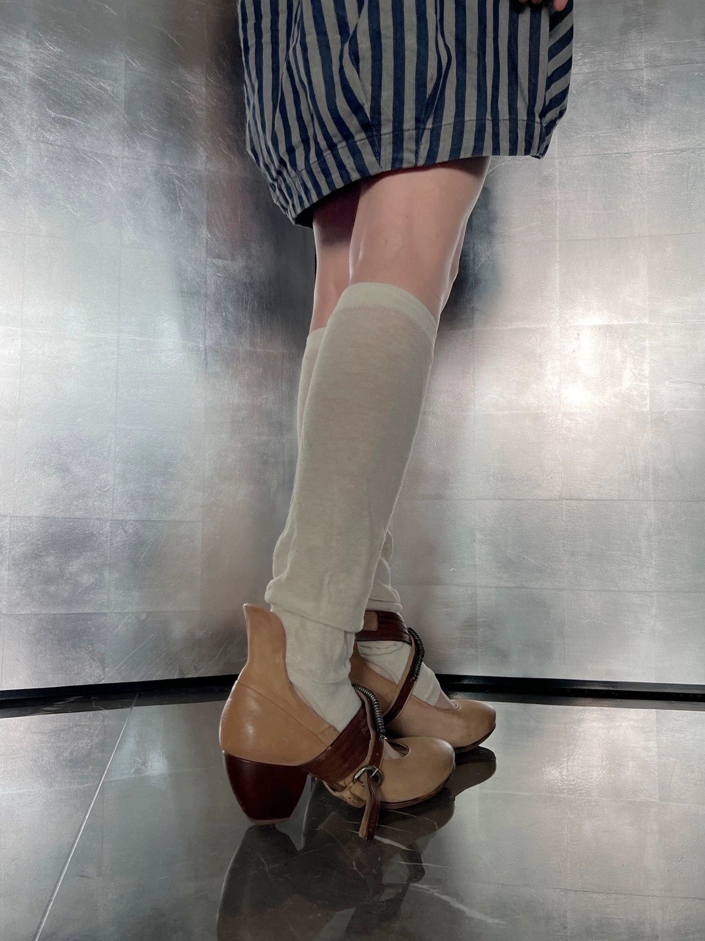 Other A.s 98 Aristep Vintage Distressed Cowhide Asym High Heels 39 Size US 8.5 / IT 38.5 - 5 Thumbnail