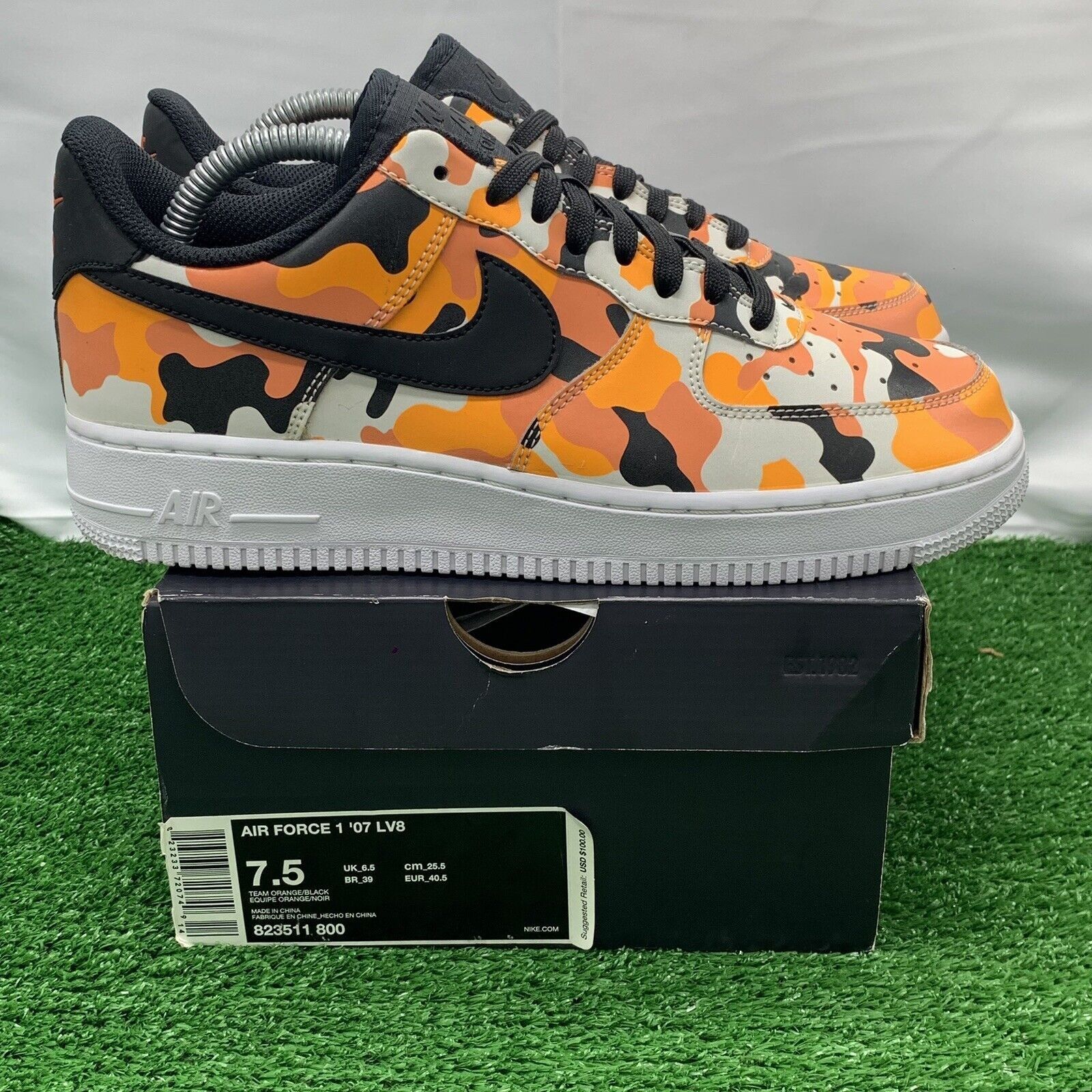 Nike Air Force 1 Low Camo Orange Men's - 823511-800 - US