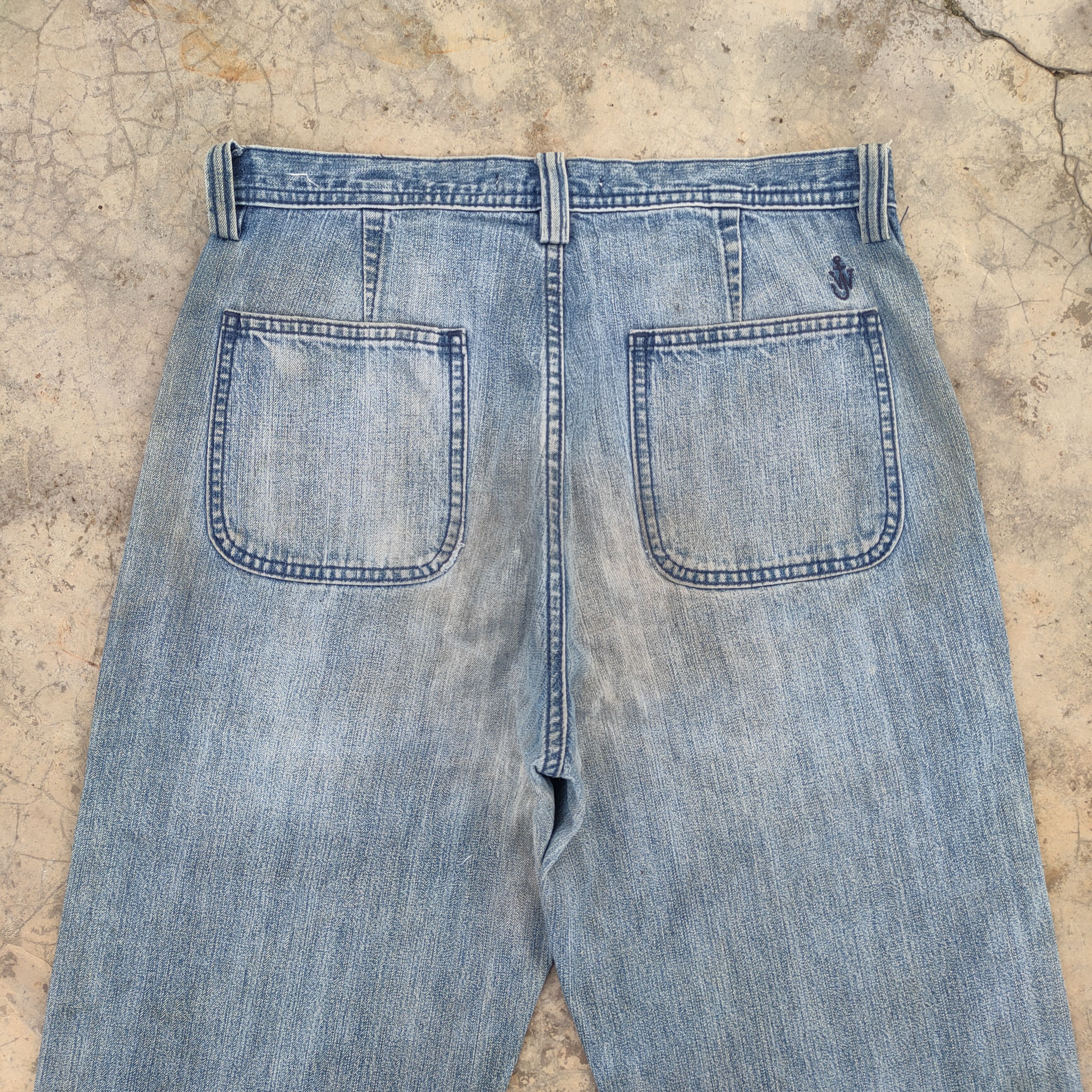 JW Anderson × Uniqlo J.W.ANDERSON x UNIQLO FADED RUSTY DIRTY JEANS DENIM PANTS Size US 30 / EU 46 - 10 Thumbnail