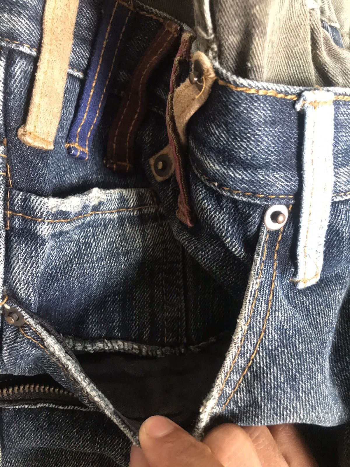 Japanese Brand Vintage Breathmint Double Waist camo twist flared jeans Size US 32 / EU 48 - 9 Thumbnail