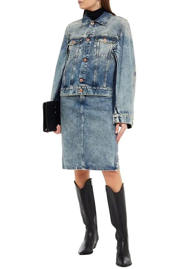 Maison Margiela o1y0625 Denim Jacket in Blue Size XS / US 0-2 / IT 36-38 - 2 Thumbnail
