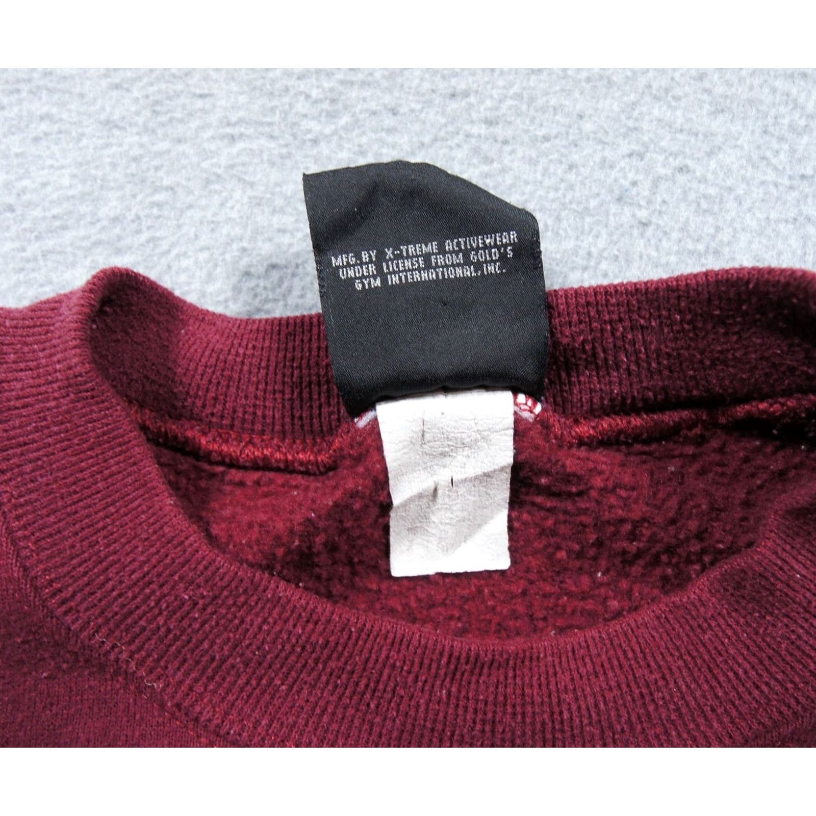 Vintage VINTAGE Gold's Gym Sweatshirt Mens XL Burgundy 90s Crewneck San Jose Bodybuilder Shirt Pullover Size US XL / EU 56 / 4 - 7 Thumbnail