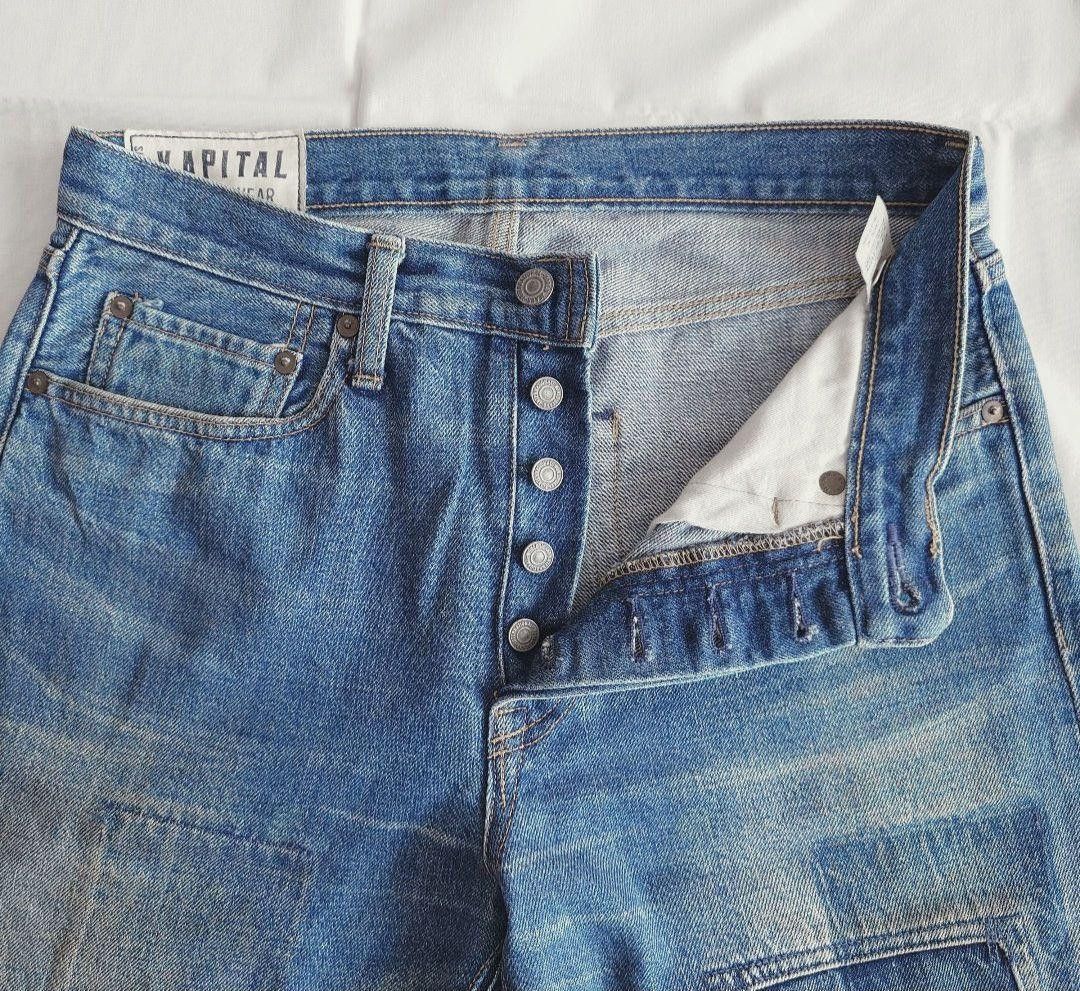 Kapital KAPITAL Patchwork Denim Jeans with Red Selvedge Size US 26 / EU 42 - 4 Thumbnail