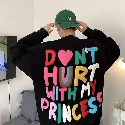 Designer Streetwear Sweatshirt Hoodie Hip Hop Korean Loose Style y2k Size US XL / EU 56 / 4 - 2 Thumbnail
