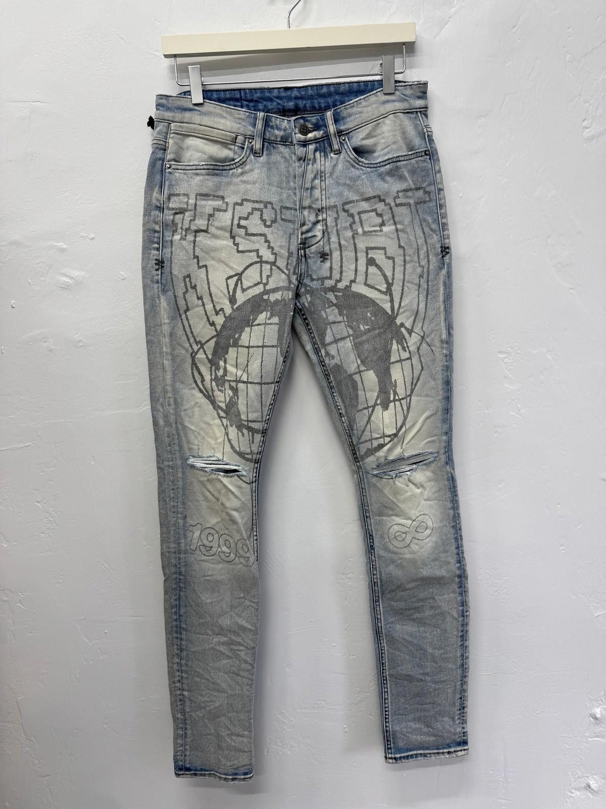 Ksubi new Ksubi mens denim jeans van winkle globe cycle blue 32 Size US 32 / EU 48 - 1 Thumbnail