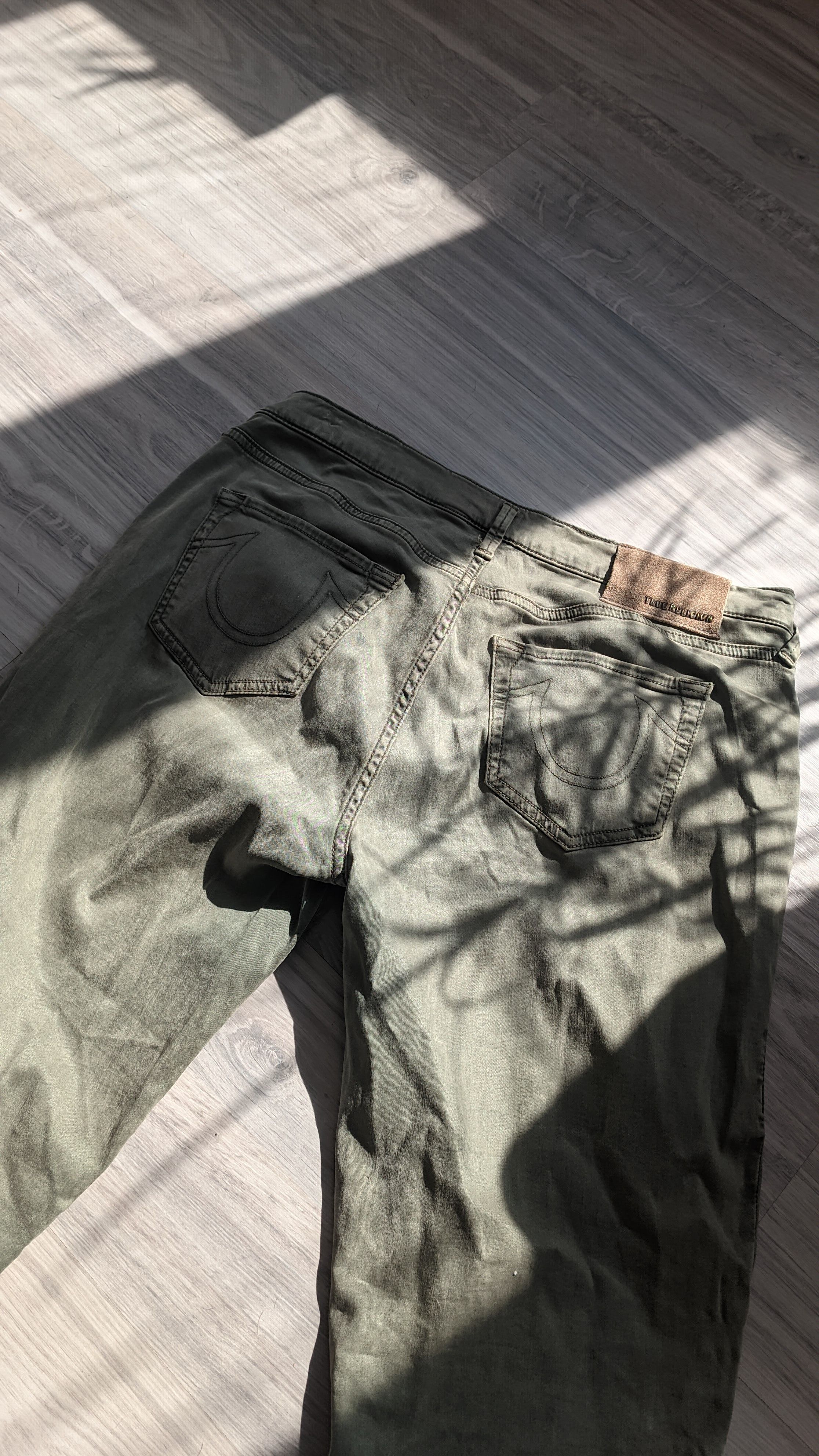 True Religion Y2K HALLE double knee biker skinny pants balmain gucci Size US 29 - 4 Thumbnail