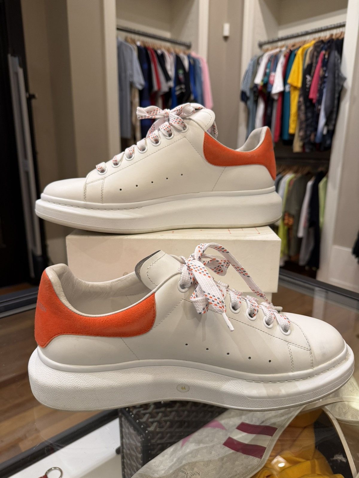 Alexander McQueen Alexander McQueen Oversized Sneaker - Warm Orange Heel Size US 11 / EU 44 - 4 Thumbnail