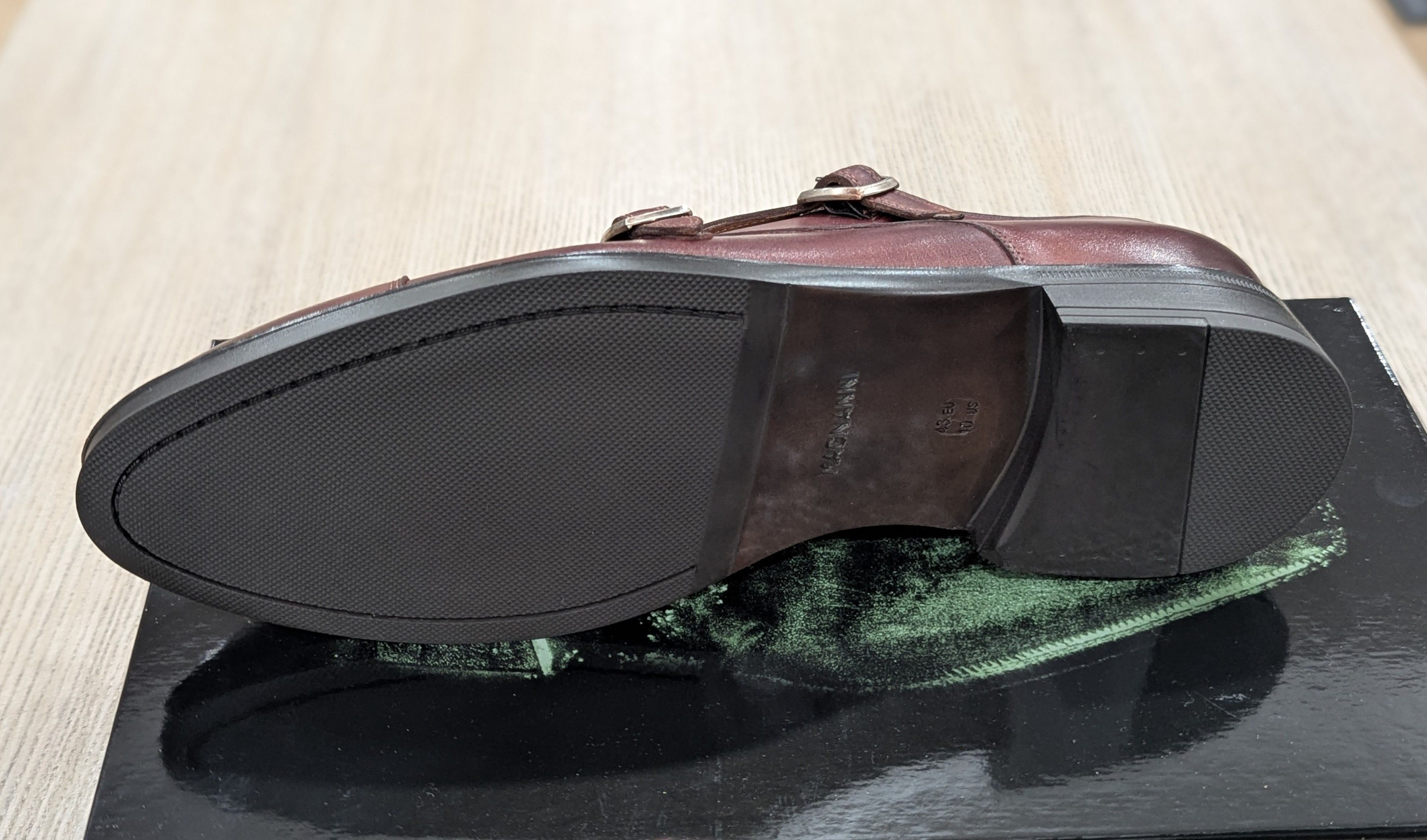 Magnanni Magnanni "Franklyn" Leather Double Monk Strap Shoes US 12 Size US 12 / EU 45 - 7 Thumbnail