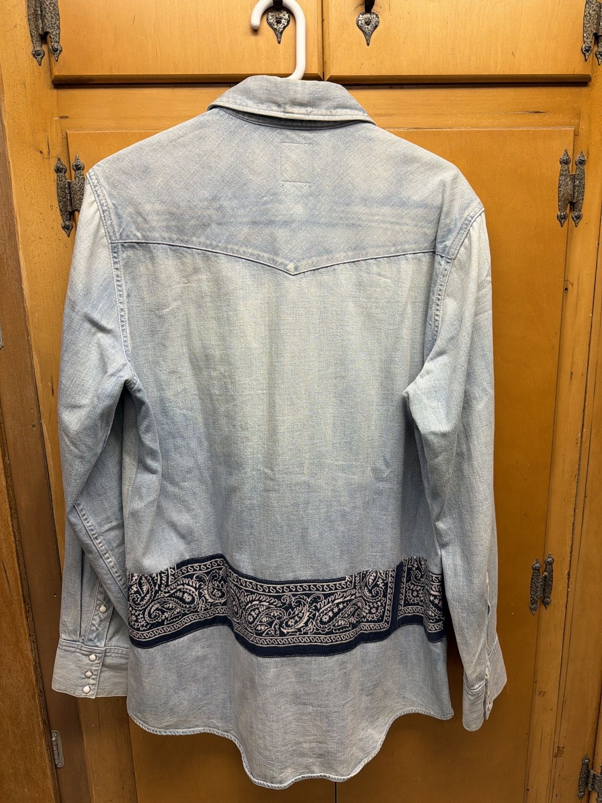 Visvim Visvim aw17 cashew bandana denim shirt Size US M / EU 48-50 / 2 - 4 Thumbnail