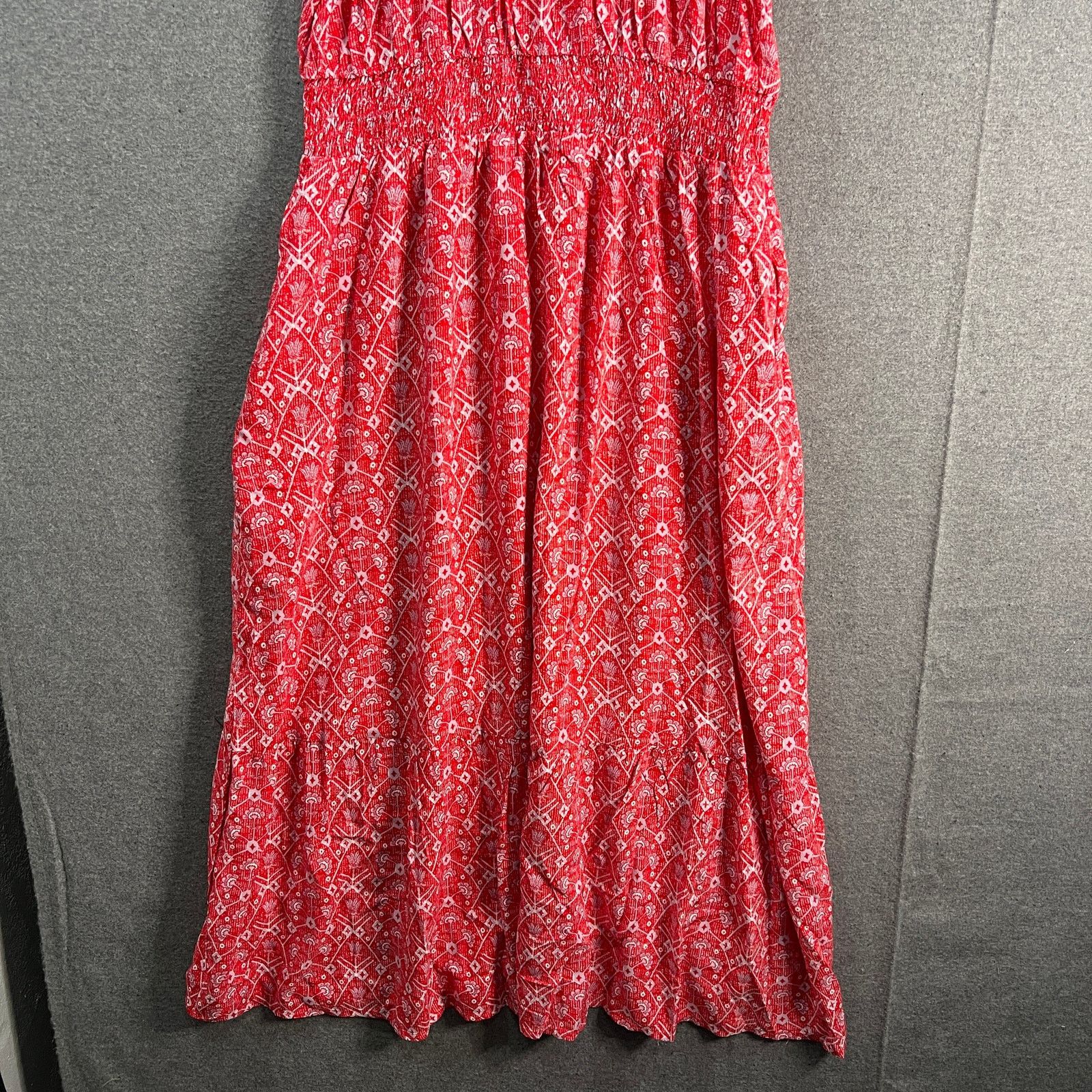 Other Destination 365 Short-Sleeve Midi Dress with Smo Red Size S / US 4 / IT 40 - 5 Thumbnail