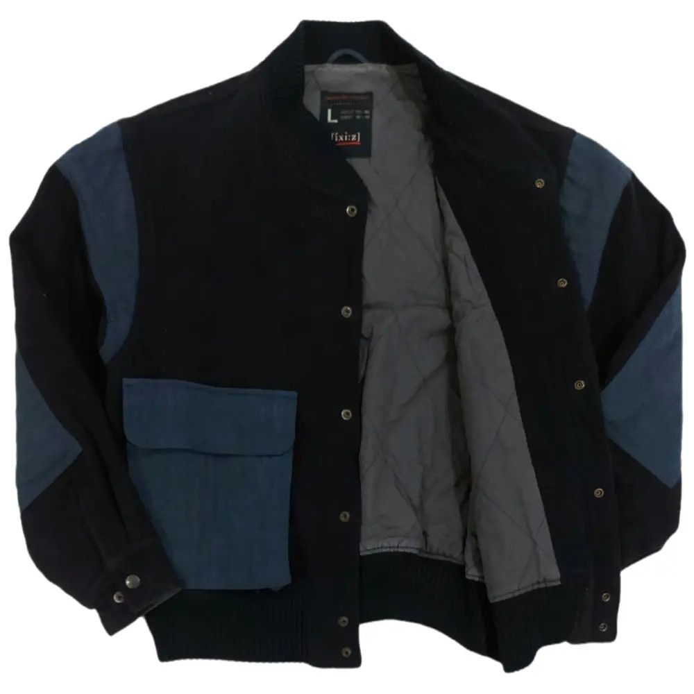 Japanese Brand Vtg IXIZ Japanese AvantGarde Multi-Pocket Wool Flight Jacket Size US L / EU 52-54 / 3 - 2 Thumbnail