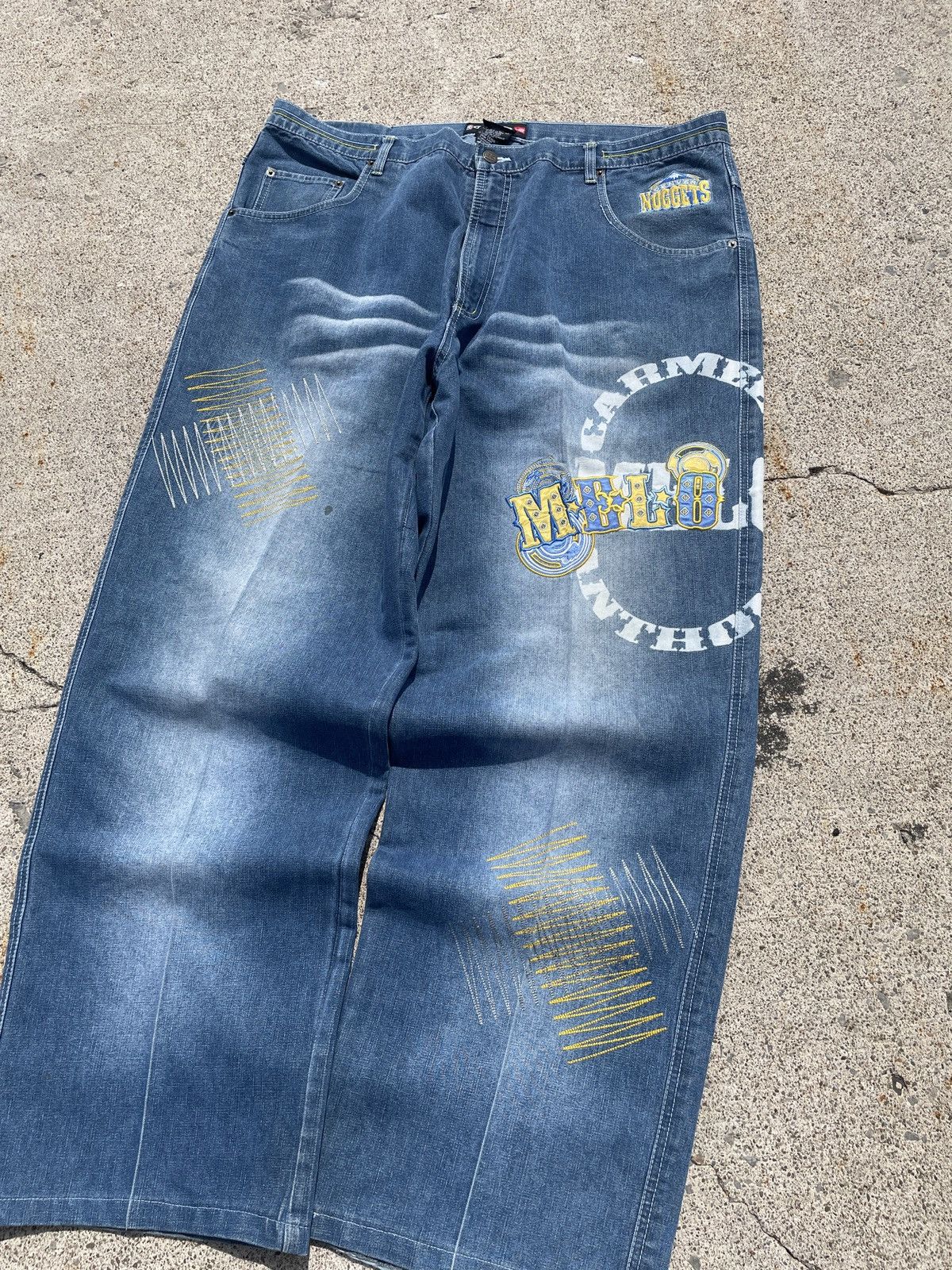 NBA Carmelo Anthony Denver Nuggets Baggy Denim Size US 42 / EU 58 - 3 Thumbnail