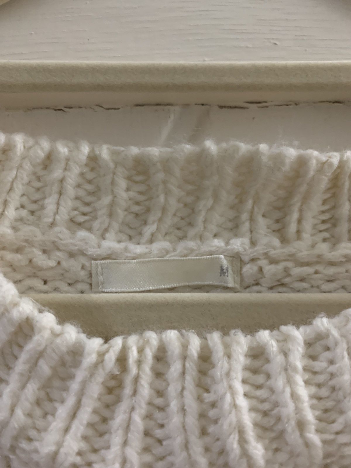 GU × Homespun Knitwear × Japanese Brand GU Vintage Japanes White Beige Knitwear Size M / US 6-8 / IT 42-44 - 5 Thumbnail