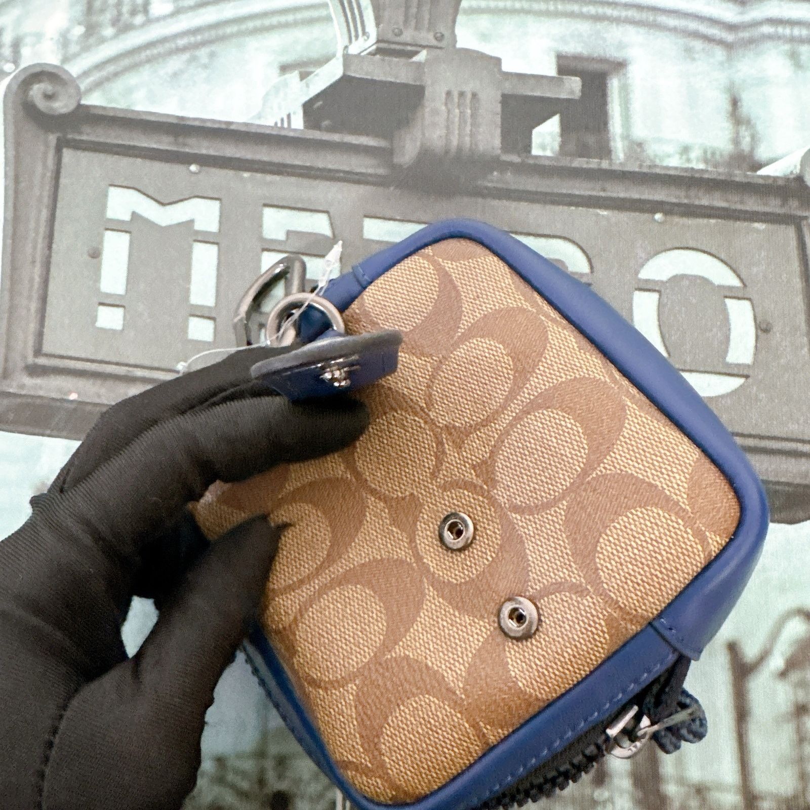 Coach 91248 Disney X Square Hybrid Pouch in Signature Canvas