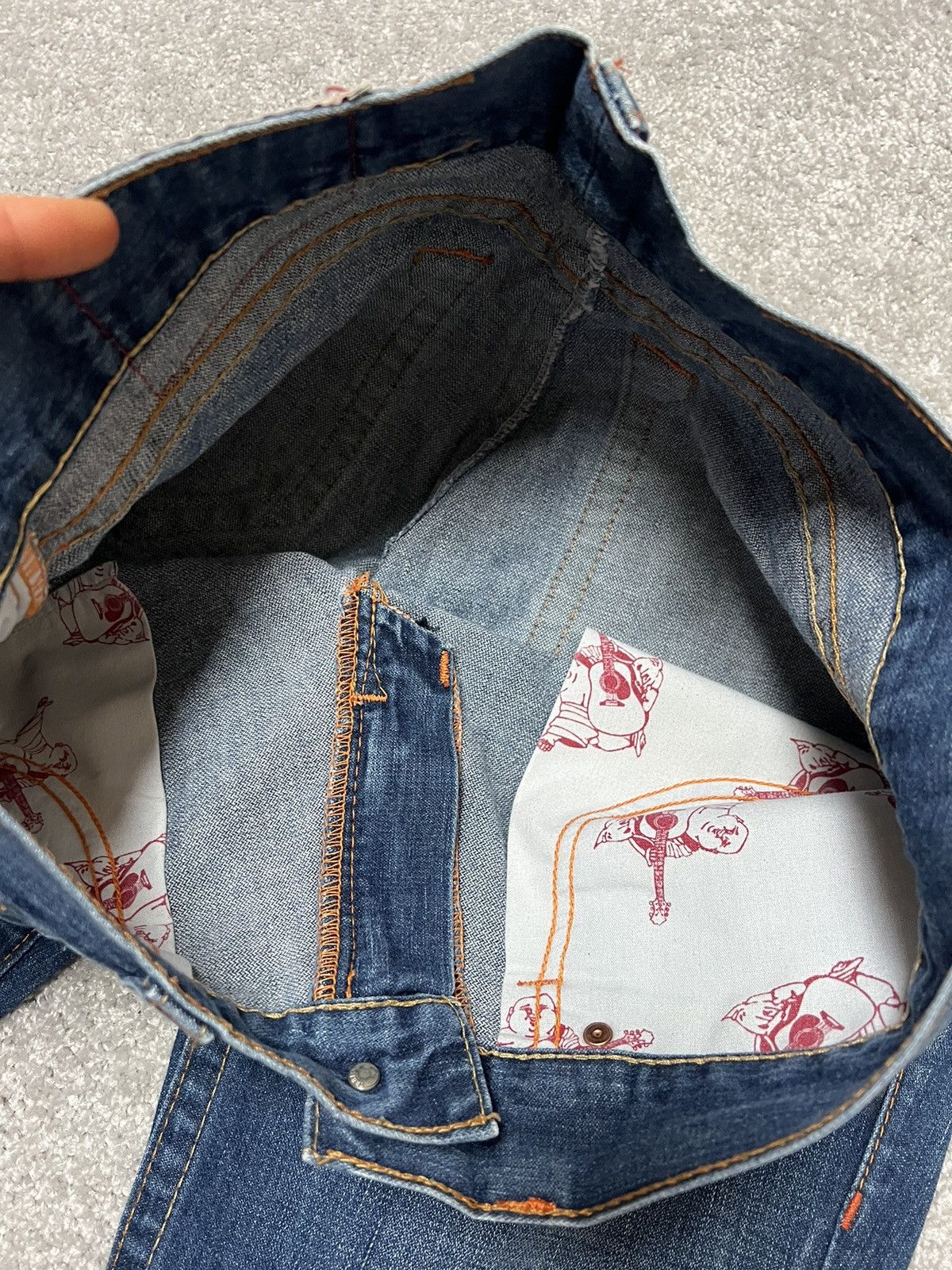 True Religion Vintage True Religion Baggy Fit Wide Leg Flared Jeans 34x33 Size US 34 / EU 50 - 9 Thumbnail