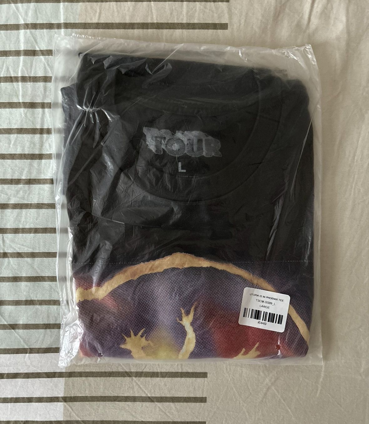 image of Travis Scott - Utopia Is In Phoenix Tee in Black, Men's (Size Large)