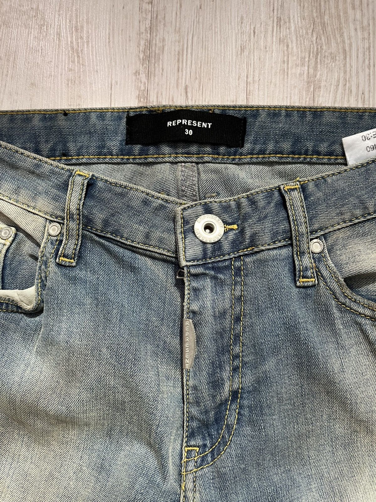 Represent Clo. Represent Clothing Biker Denim Distressed Jeans - Blue - 30 Size US 30 / EU 46 - 4 Thumbnail