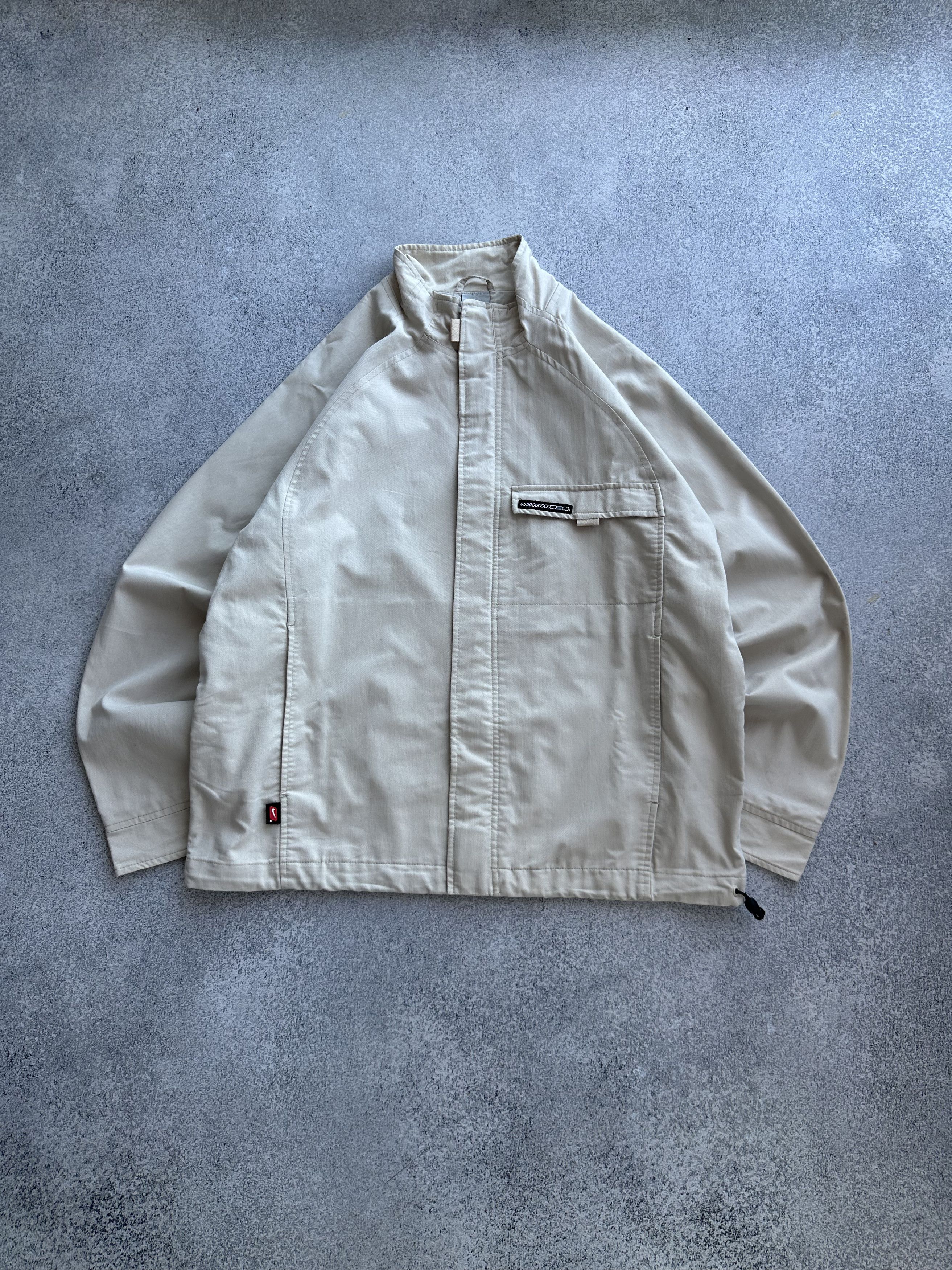 Nike × Vintage Nike Beige Vintage Heavy Cotton Classic Jacket Size US M / EU 48-50 / 2 - 1 Thumbnail
