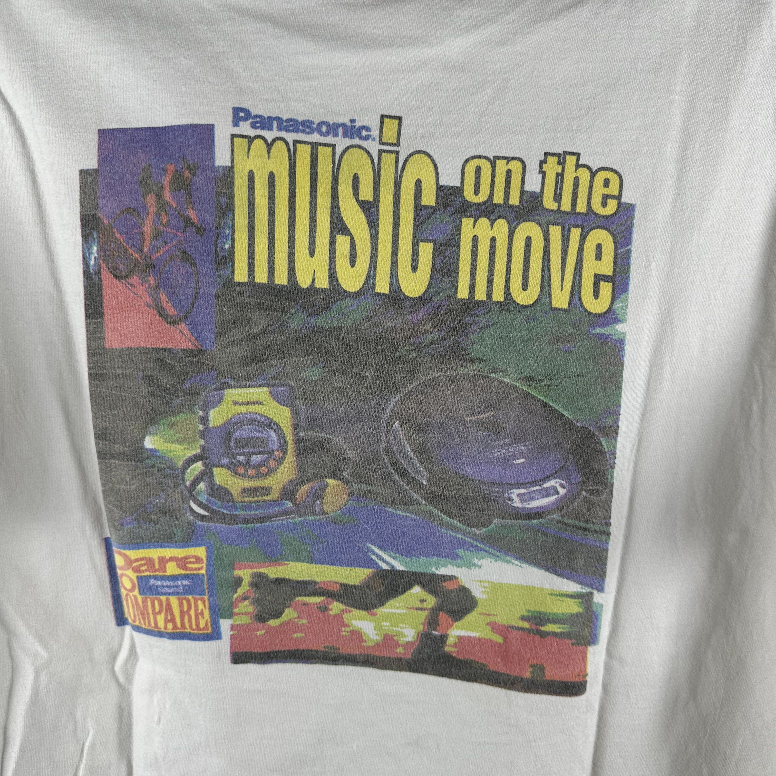 Vintage 90s Best Buy Panasonic Music On The Move Promo T-shirt Size US XL / EU 56 / 4 - 4 Thumbnail