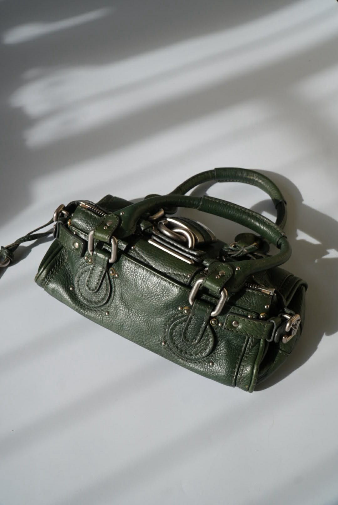 Chloe Chloé Green Leather Paddington Mini Satchel Size ONE SIZE - 2 Thumbnail