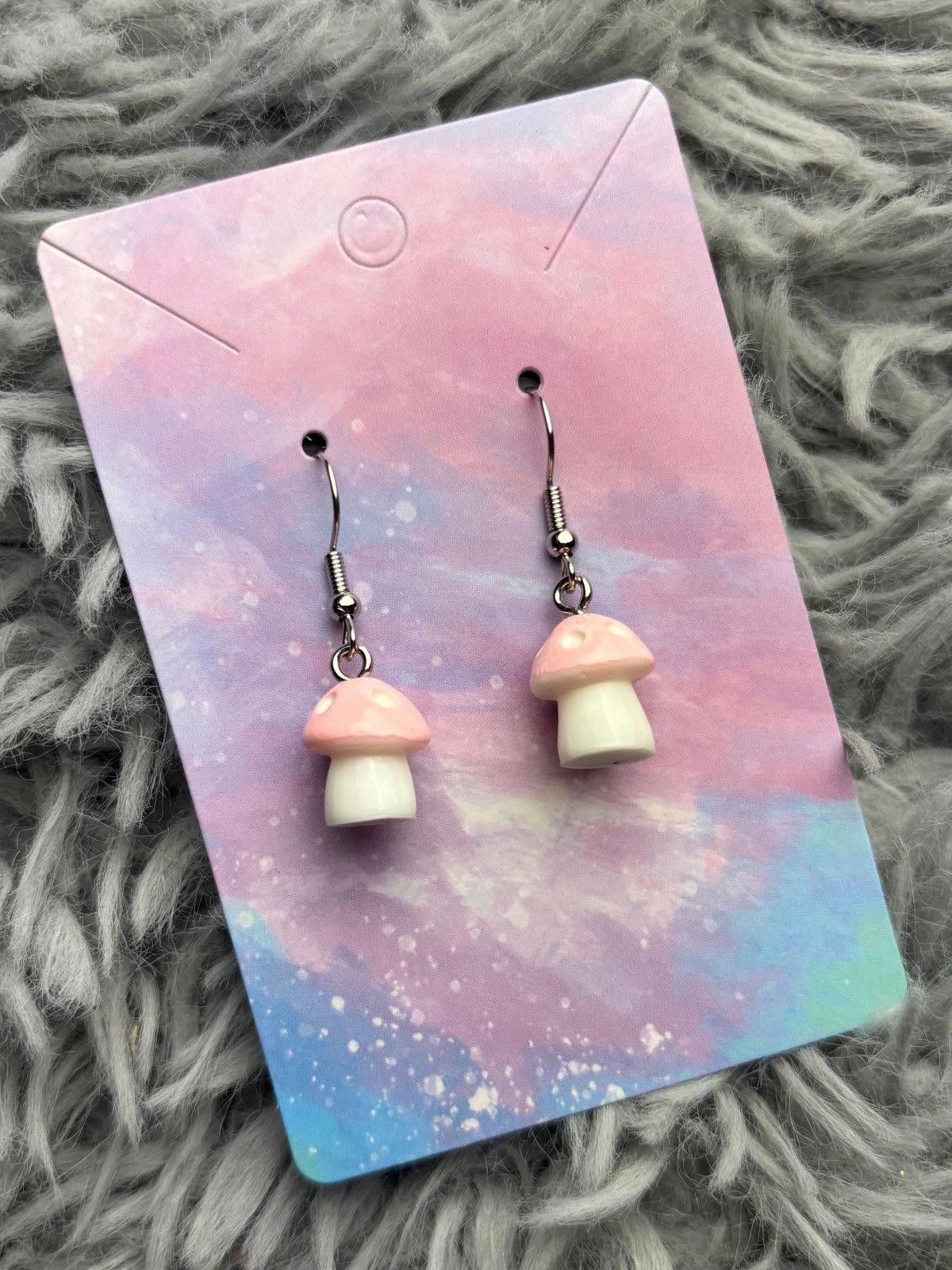 Handmade Mushroom earrings Size ONE SIZE - 1 Preview