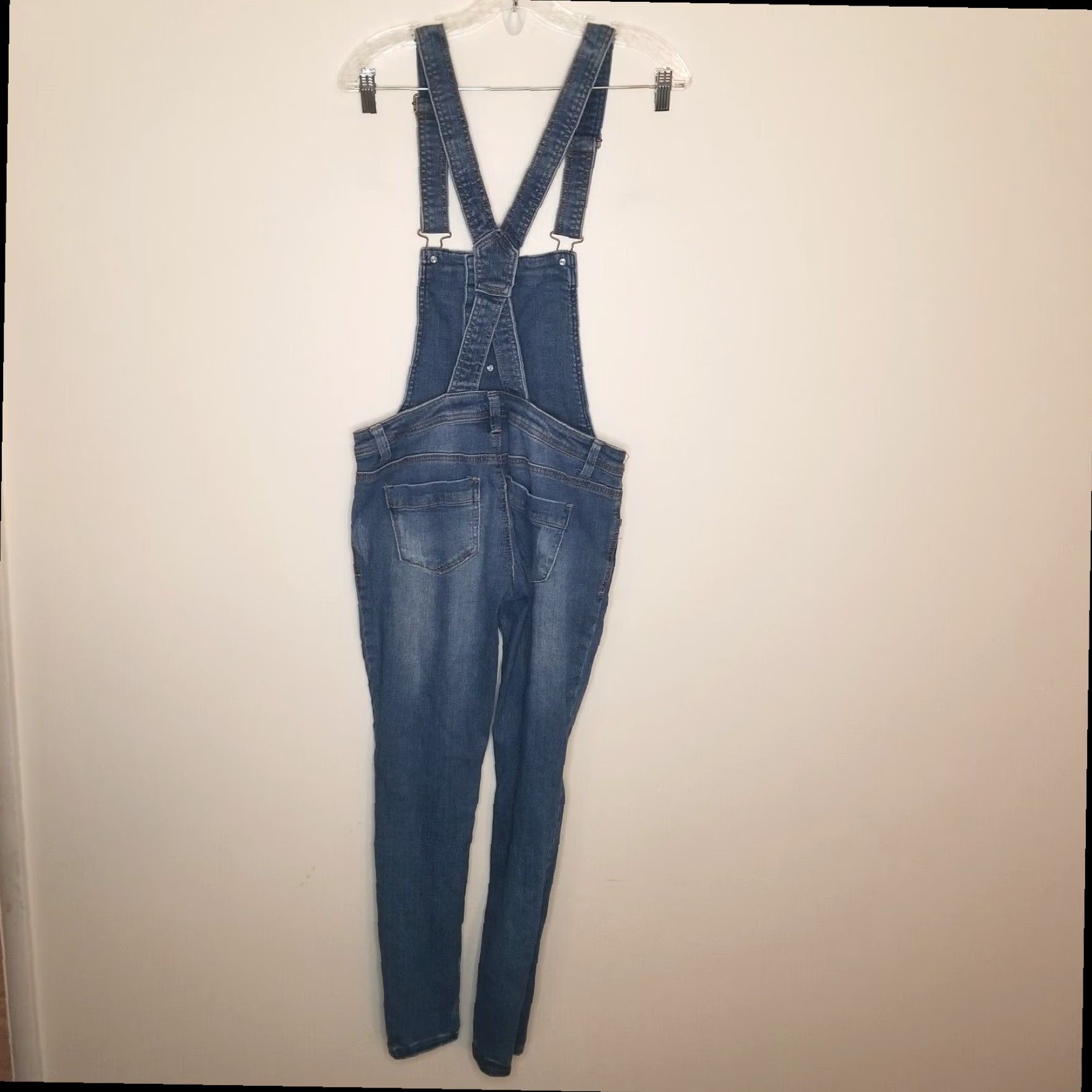 Vintage Tinseltown Distressed Denim Overalls Womens Blue Size Small Size 28" / US 6 / IT 42 - 5 Thumbnail