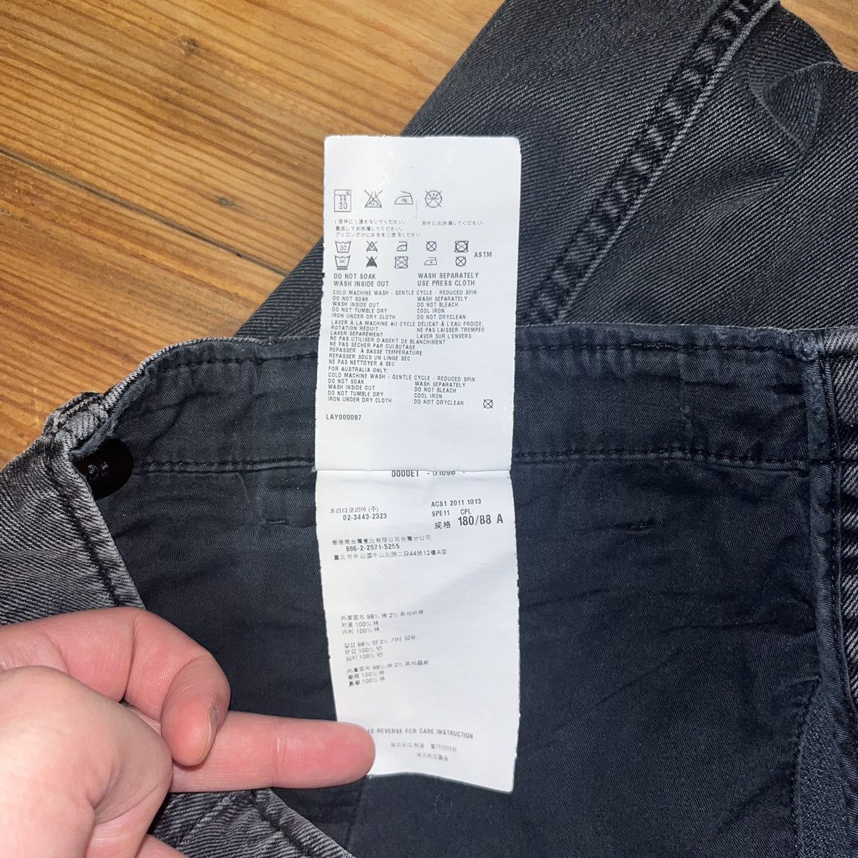 Miu Miu × Prada Prada SS11 Black Jeans Tapered Fit Indiesleaze 2010s Y2K Size US 33 - 13 Thumbnail