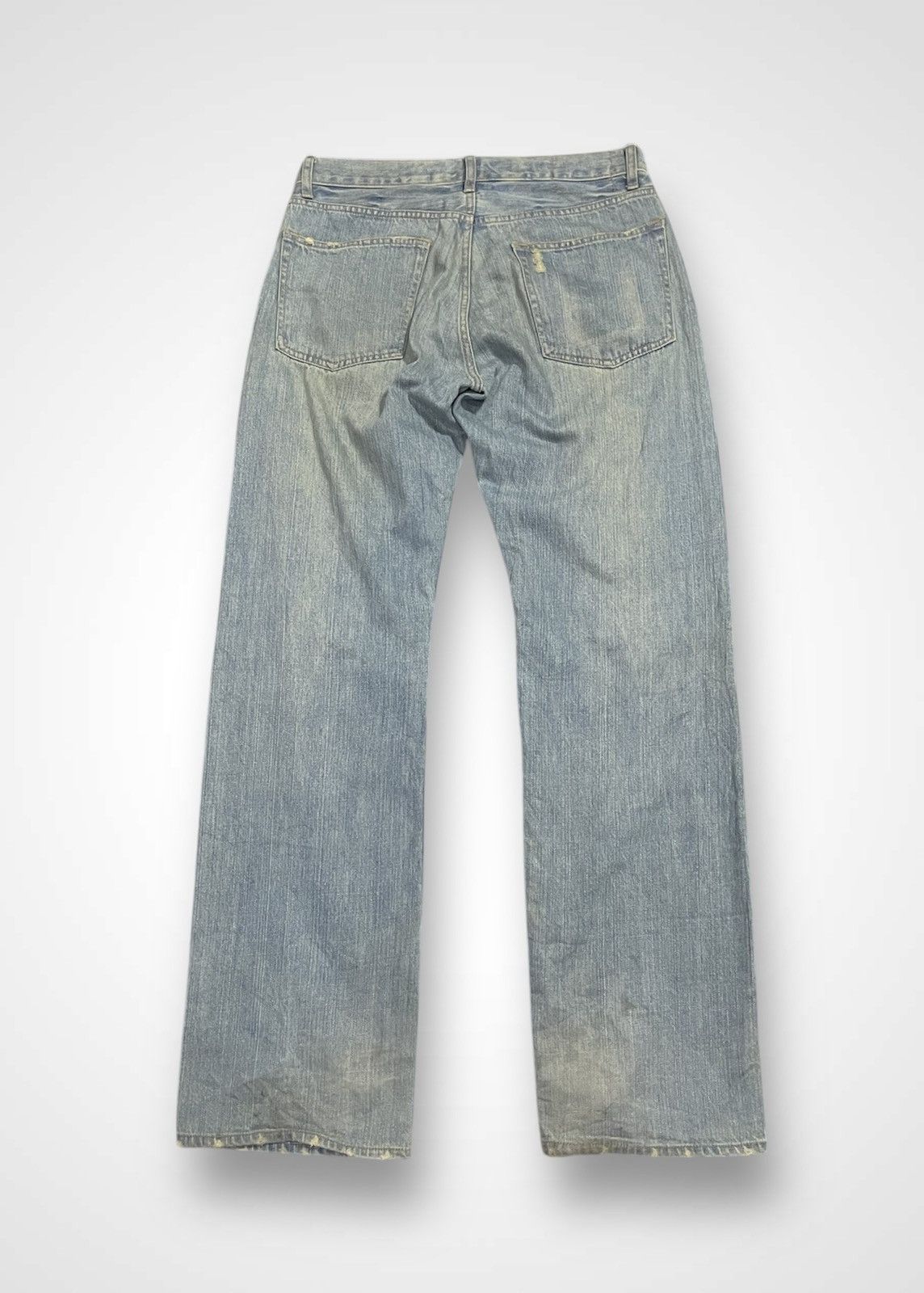 Japanese Brand Rovertry Distressed Jeans (14) Size US 32 / EU 48 - 2 Thumbnail